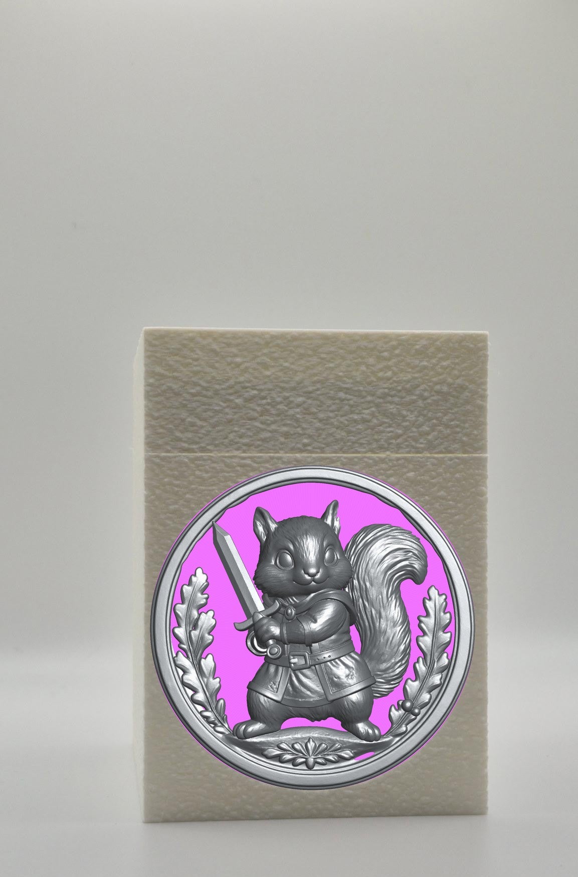 Squirrel Card Box — White