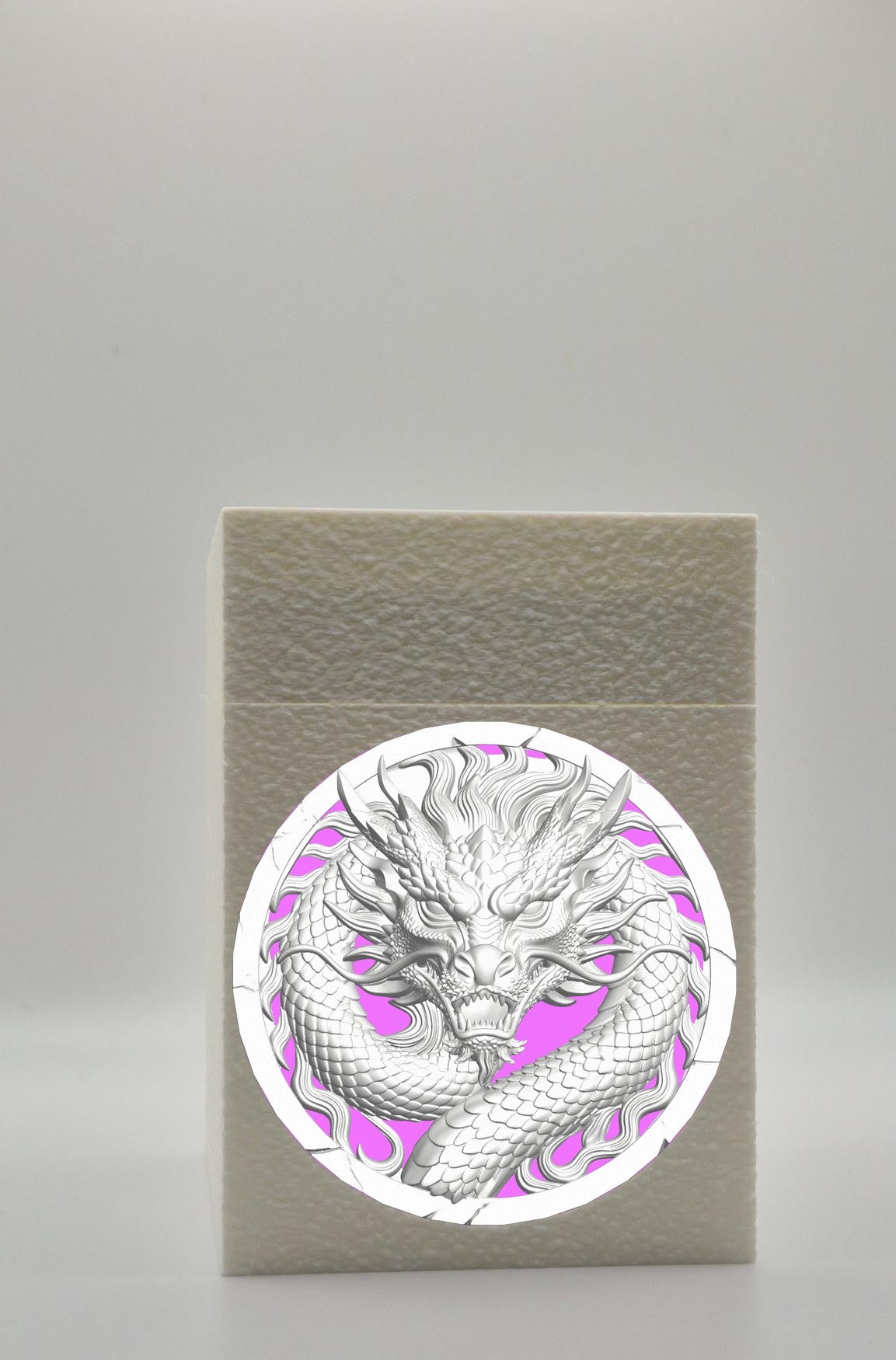 Dragon Card Box — White