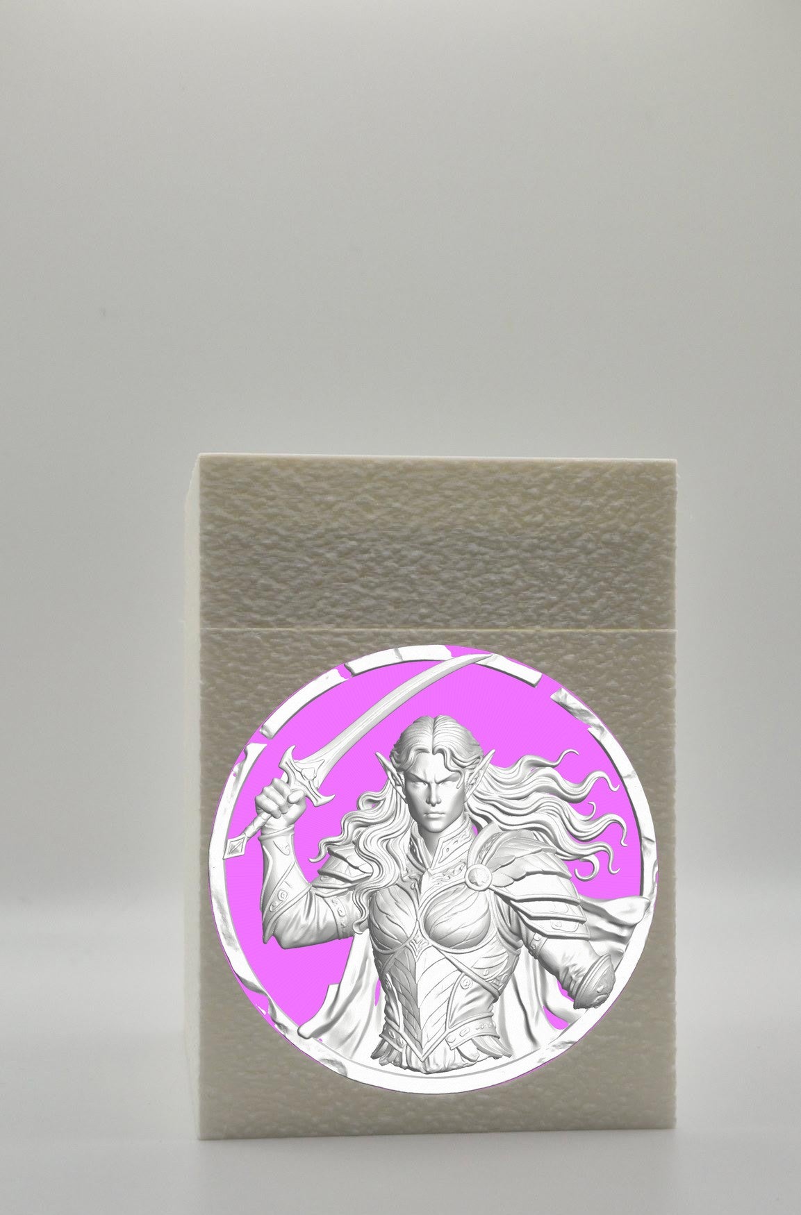 Elvish Warrior Card Box — White