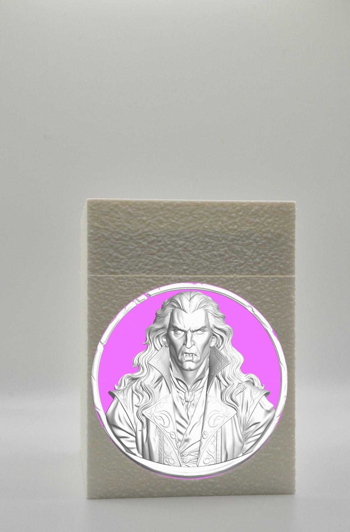 Gothic Vampire Card Box — White