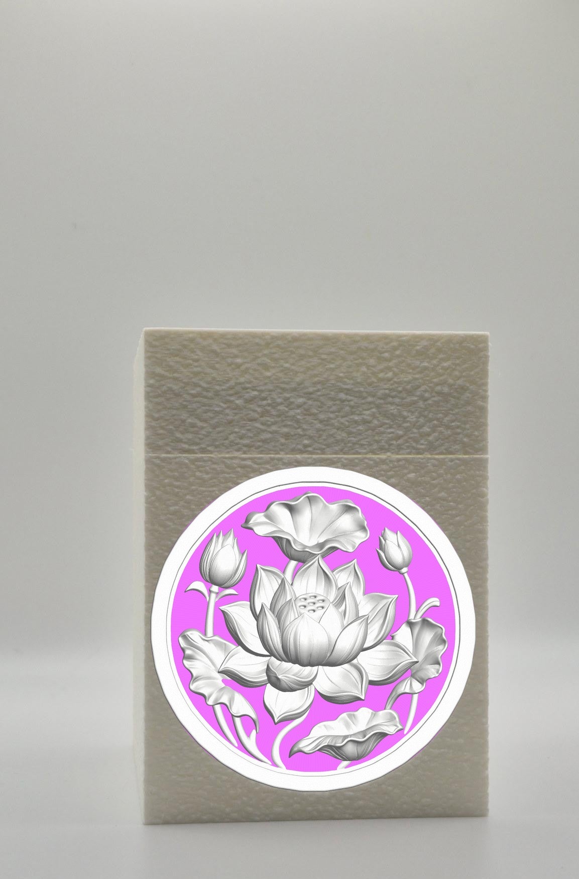 Lotus Card Box — White