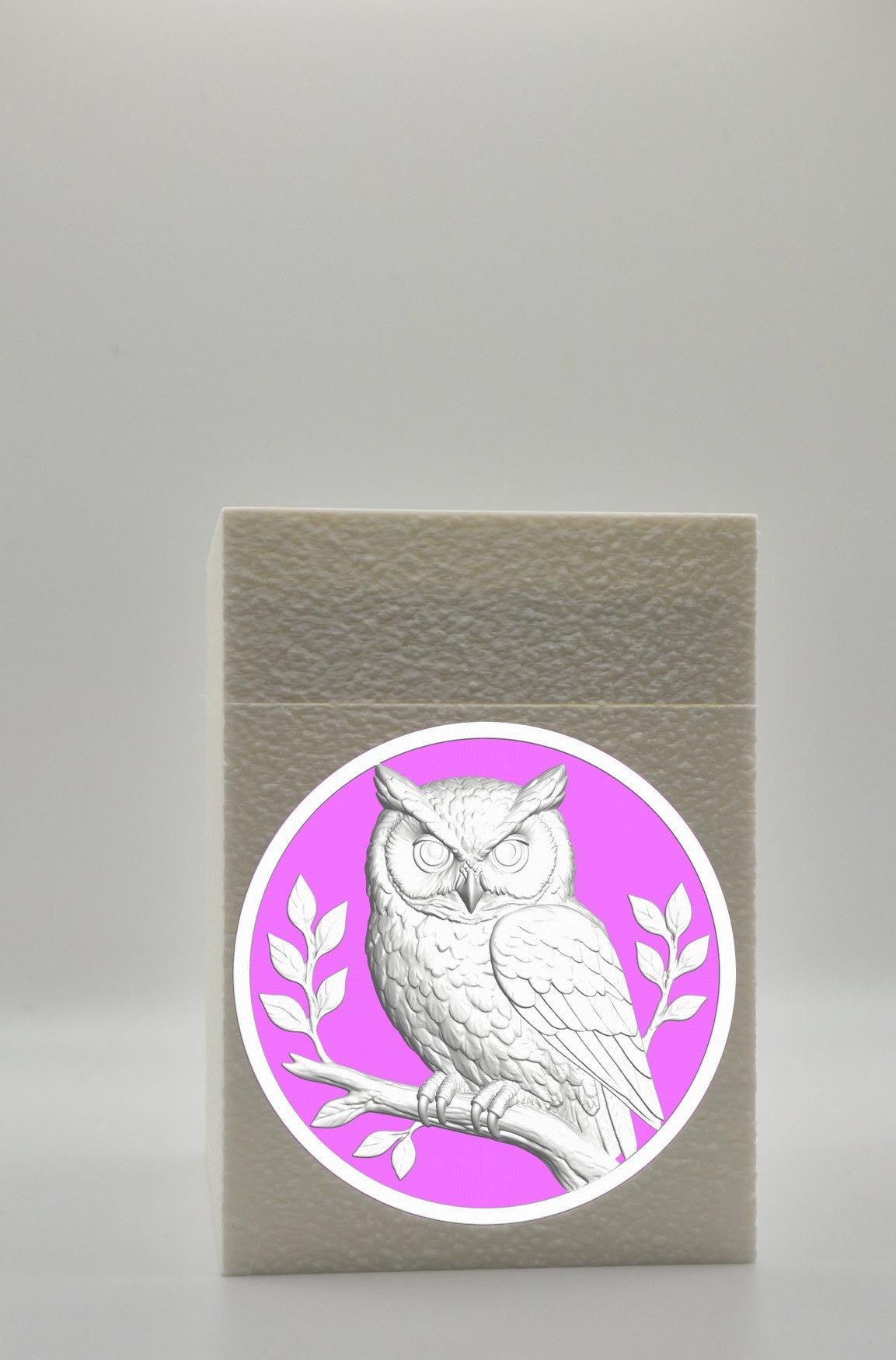 Owl Card Box — White