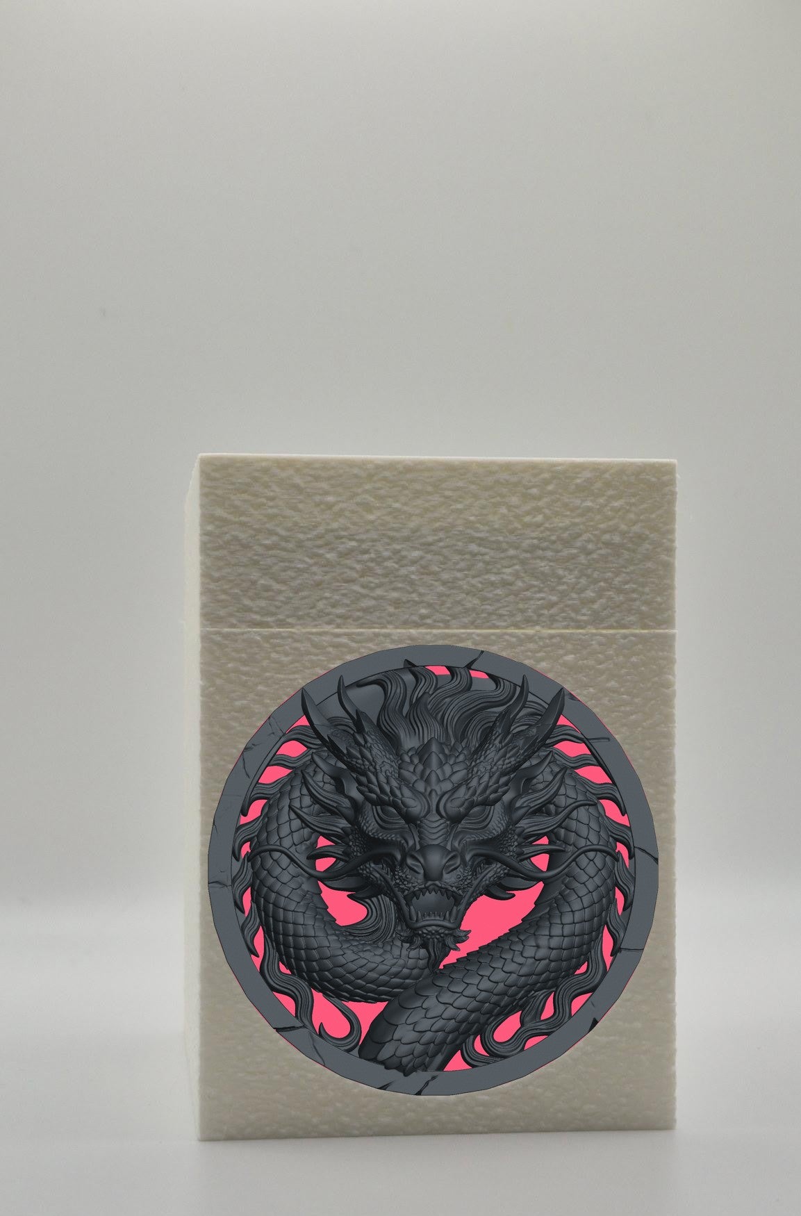 Dragon Card Box — White