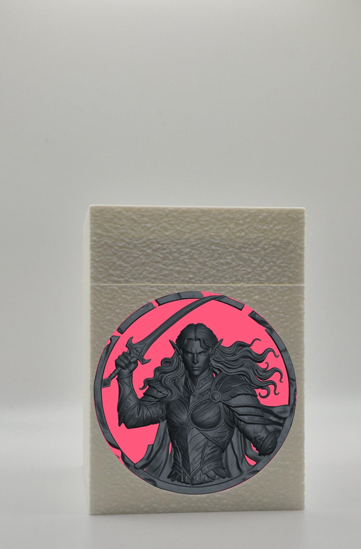 Elvish Warrior Card Box — White