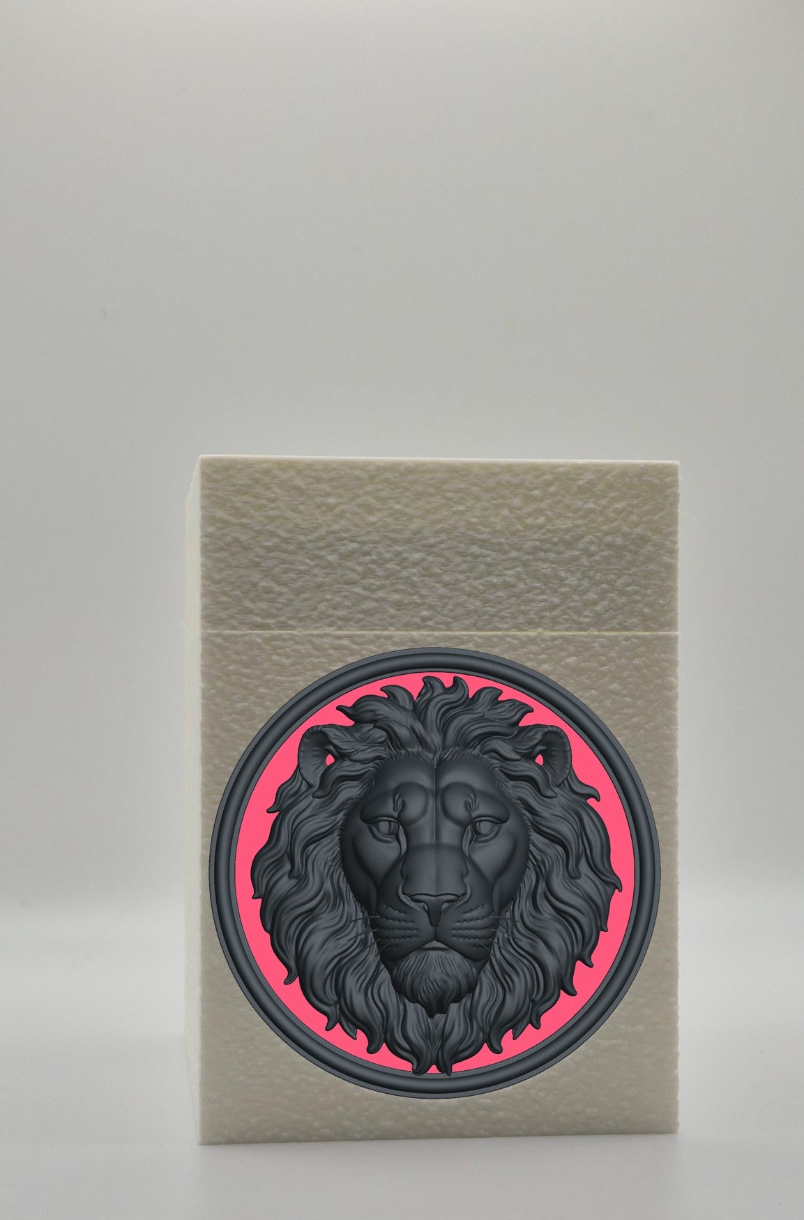 Lion Card Box — White