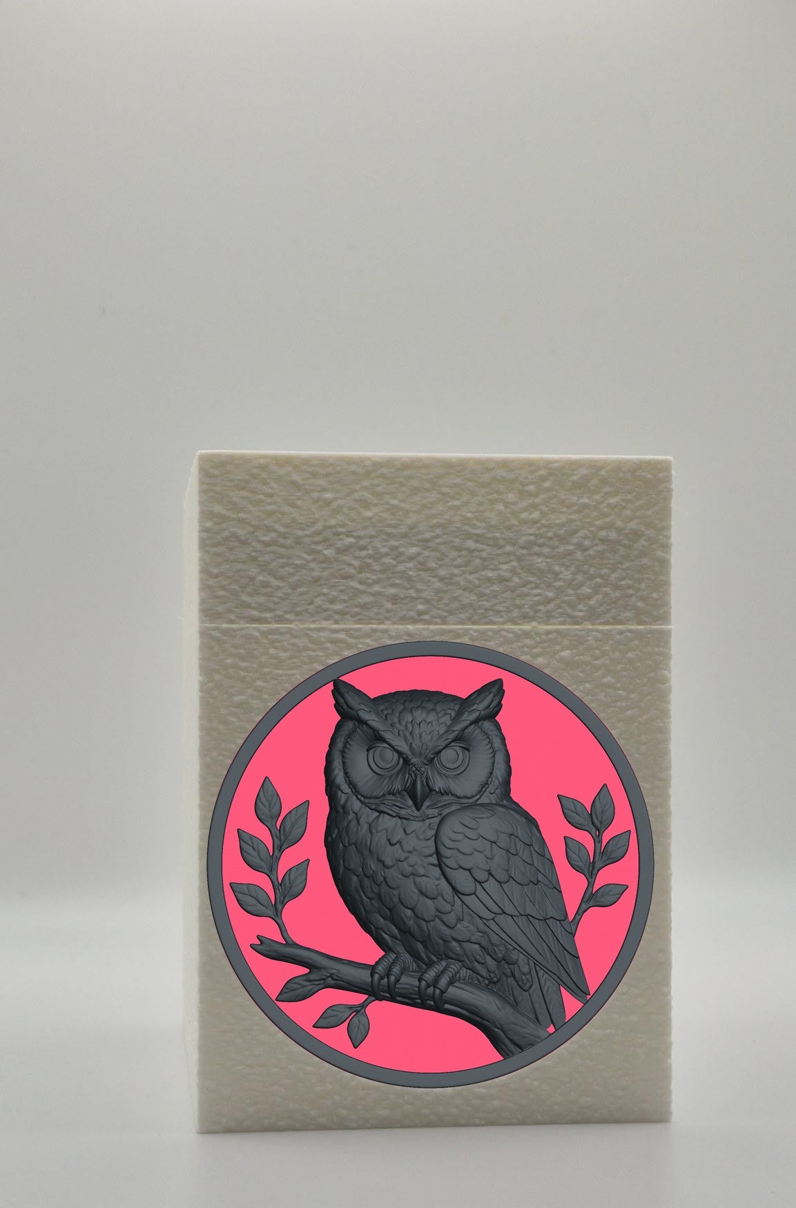 Owl Card Box — White