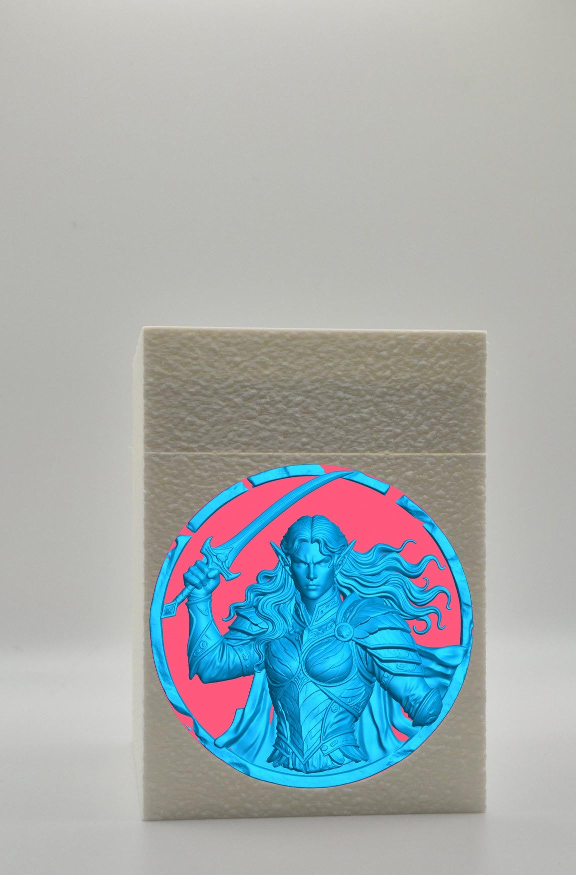 Elvish Warrior Card Box — White