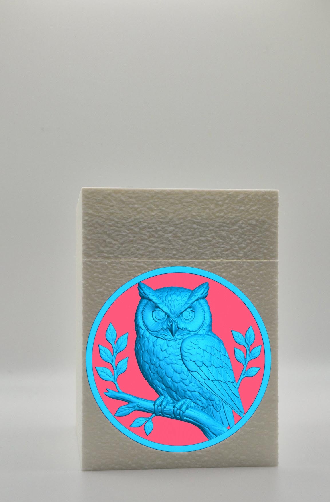 Owl Card Box — White
