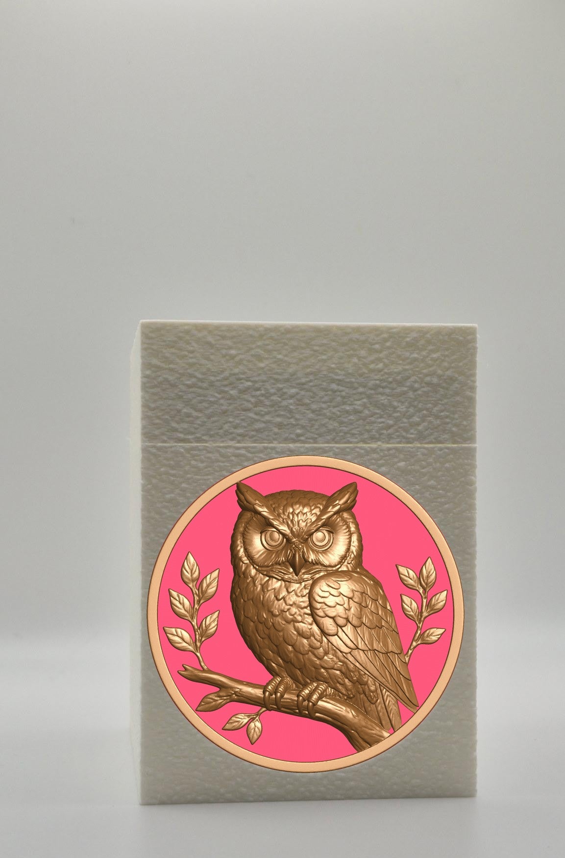 Owl Card Box — White