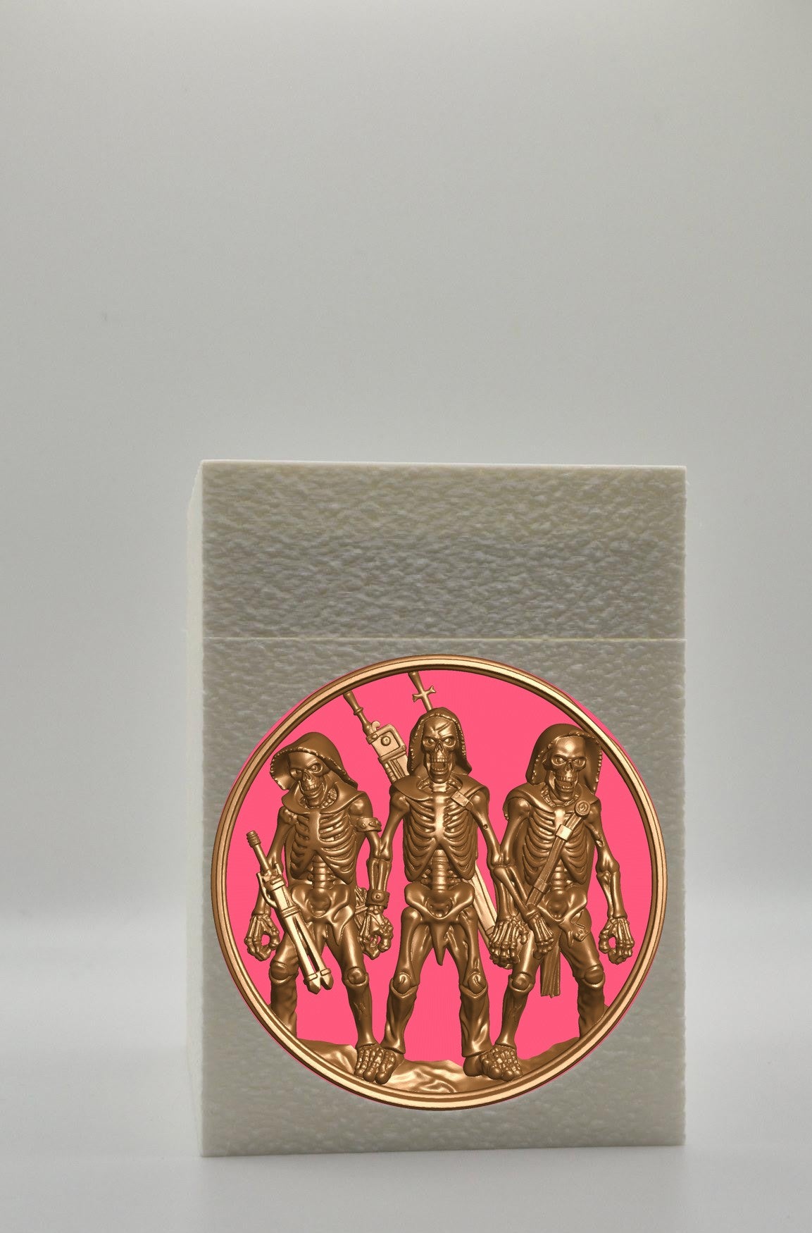 Skeleton Army Card Box — White