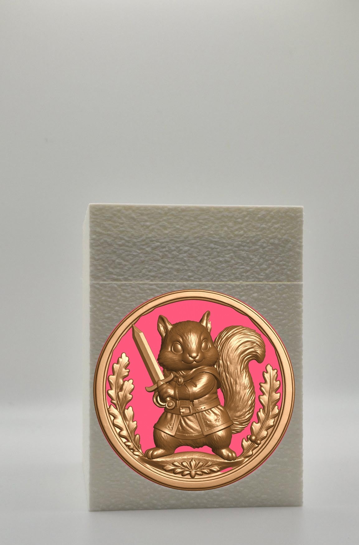 Squirrel Card Box — White