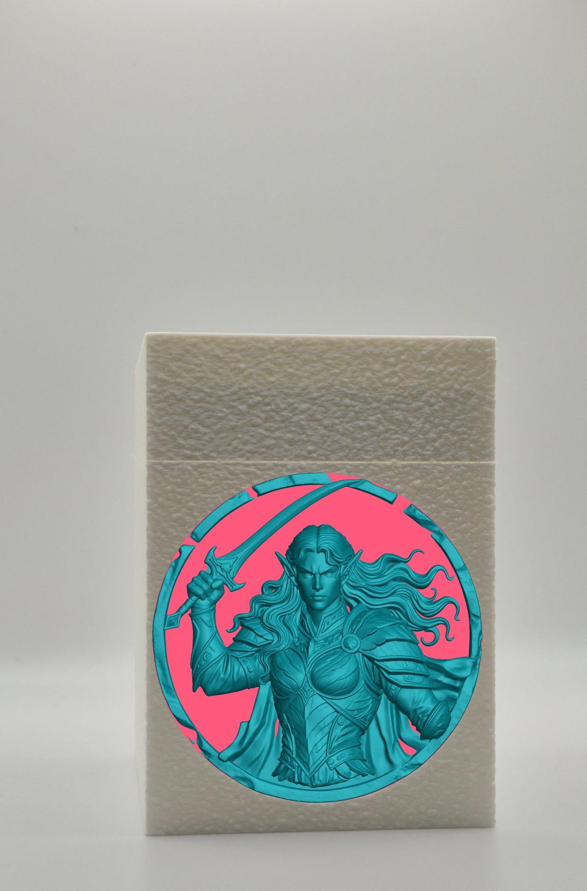 Elvish Warrior Card Box — White