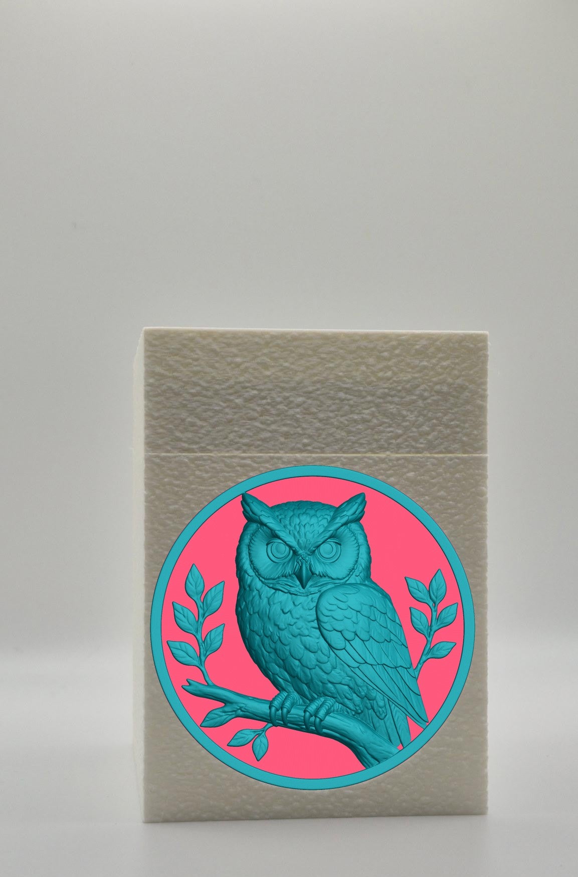 Owl Card Box — White