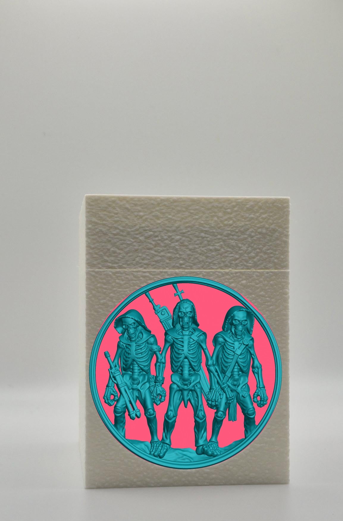 Skeleton Army Card Box — White