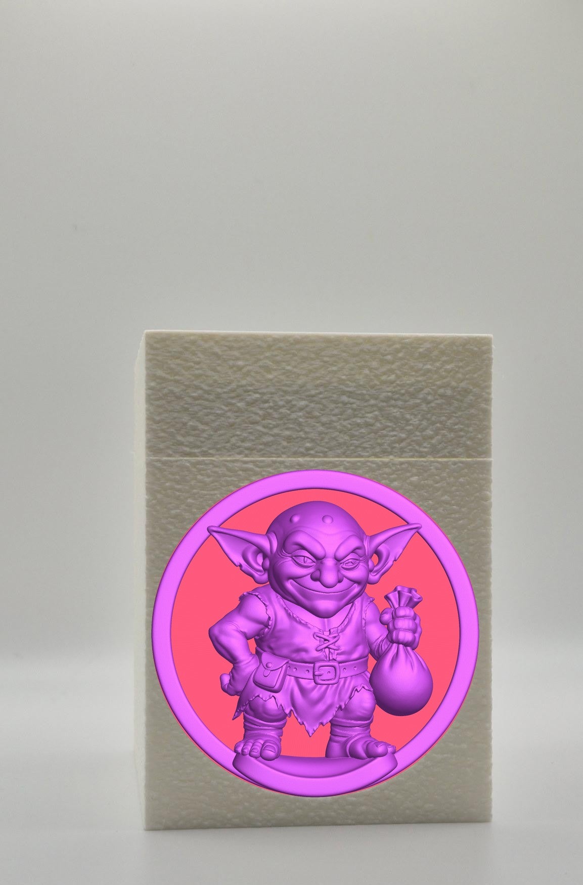 Greedy Goblin Card Box — White