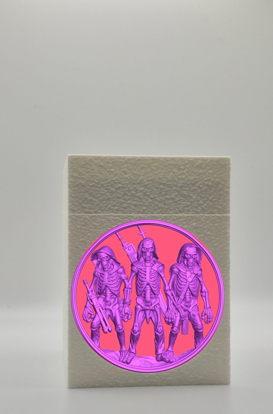 Skeleton Army Card Box — White