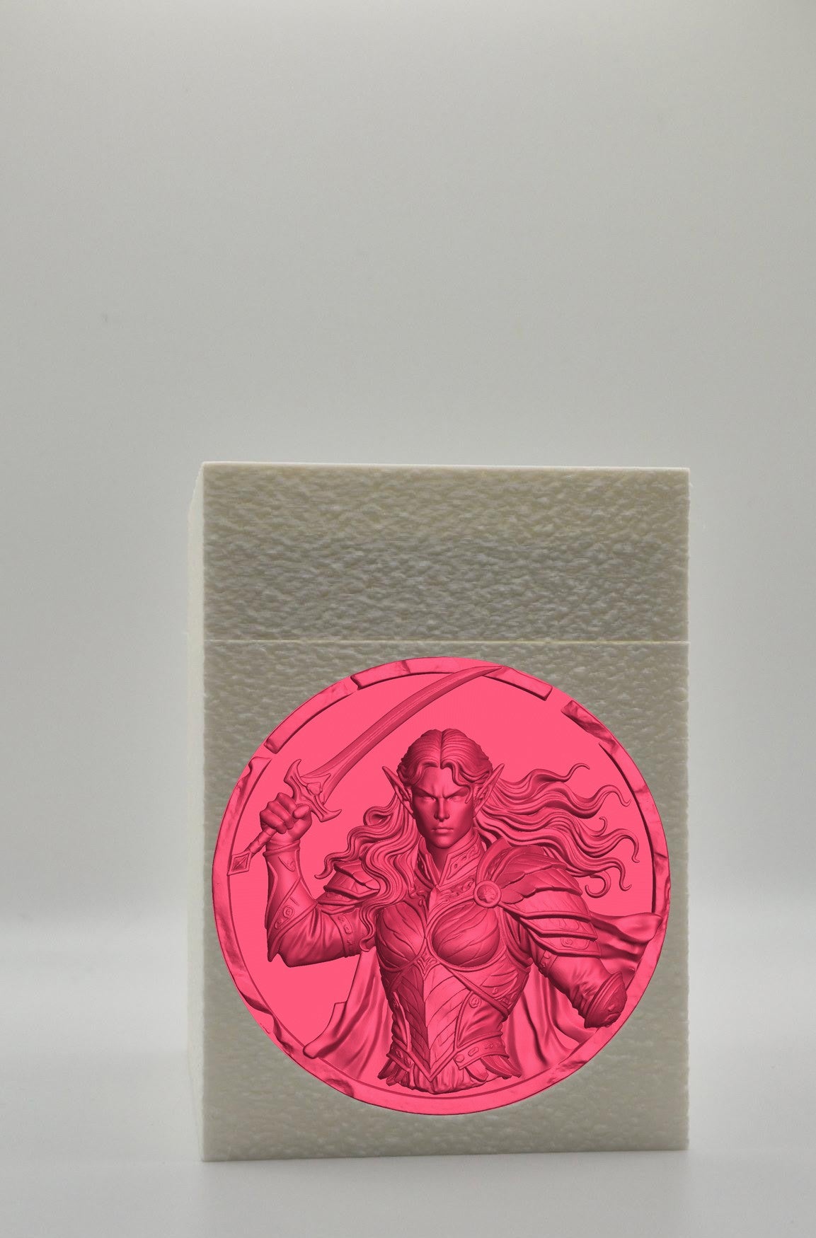 Elvish Warrior Card Box — White