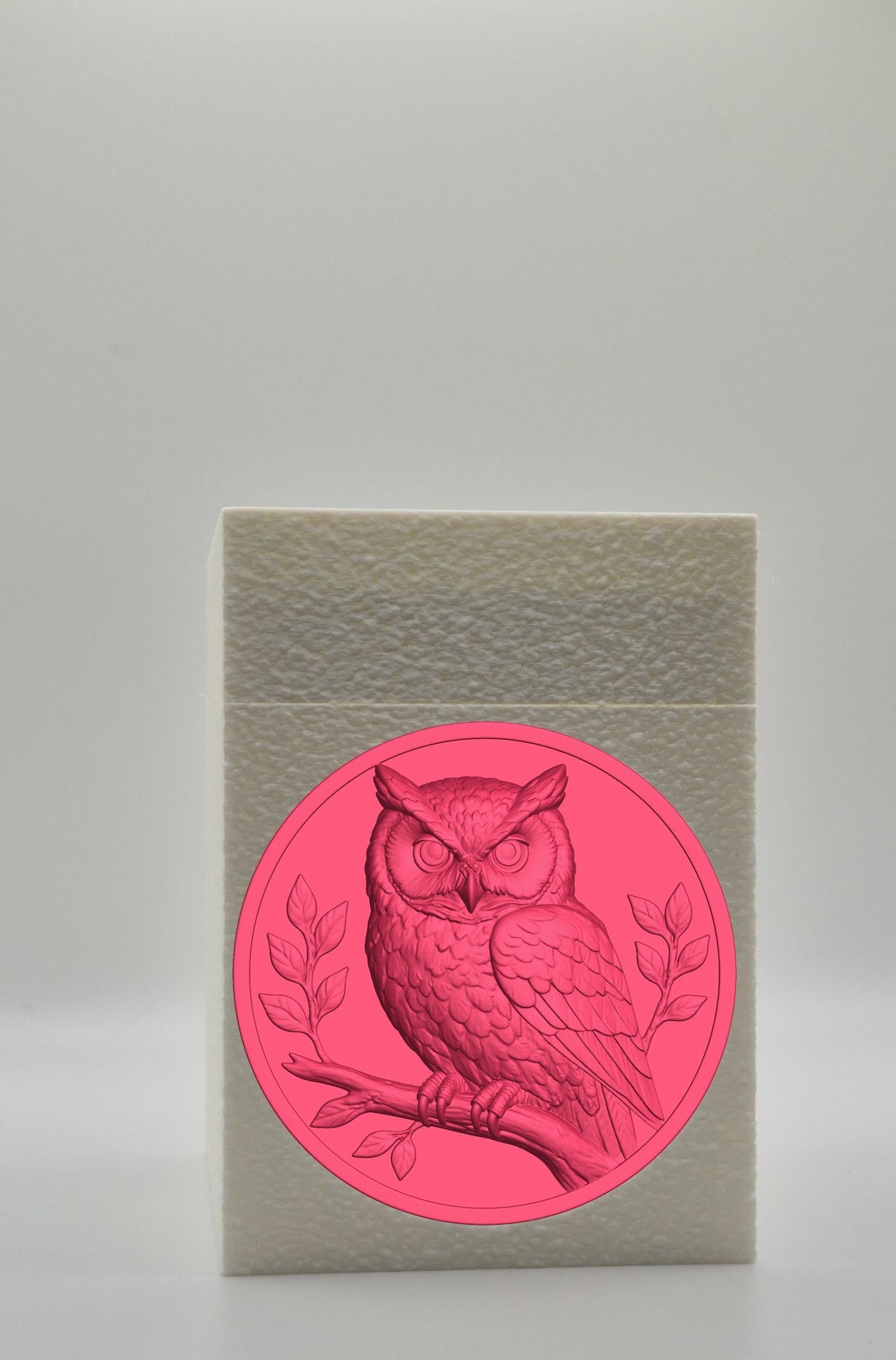 Owl Card Box — White
