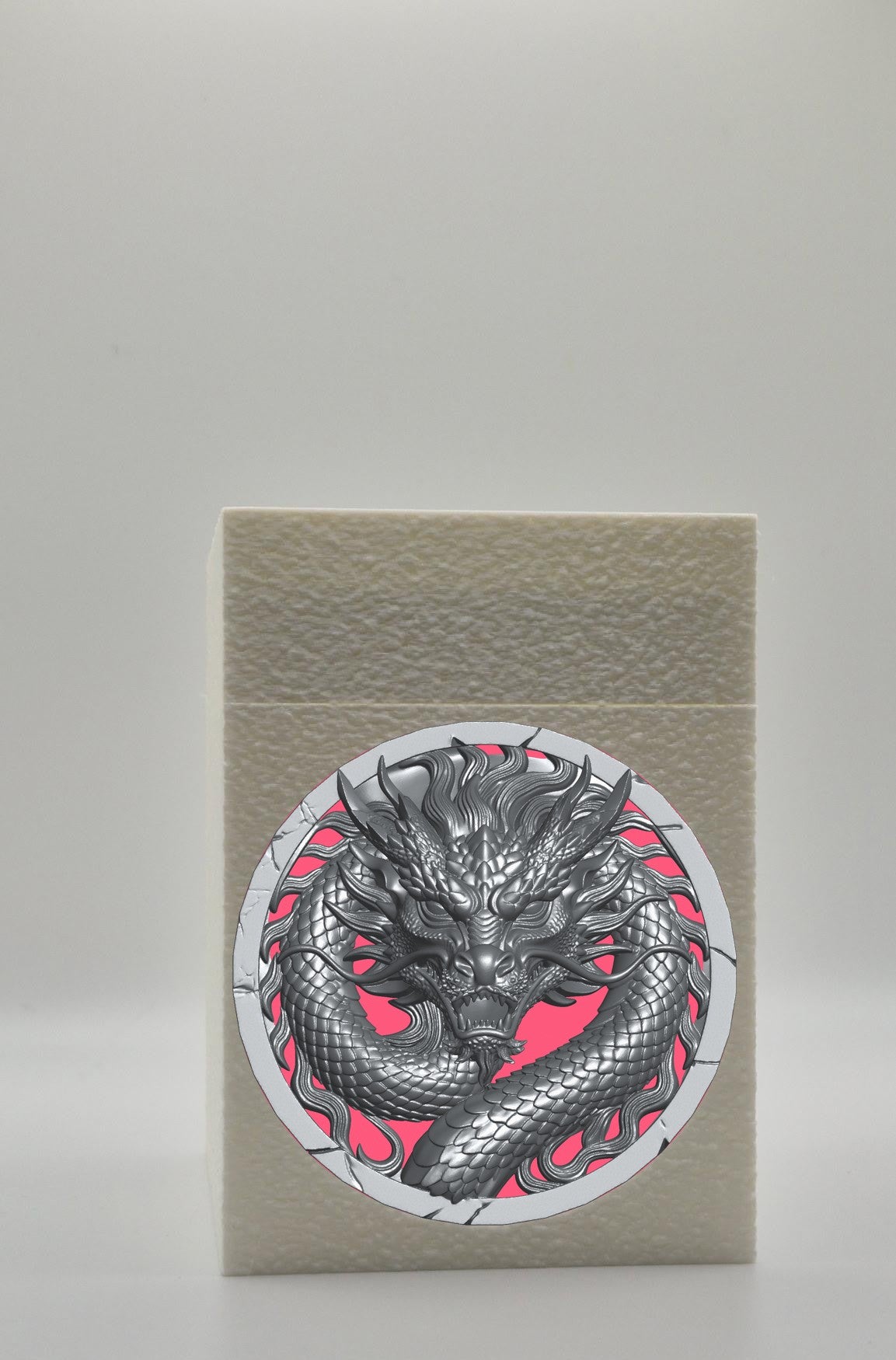 Dragon Card Box — White