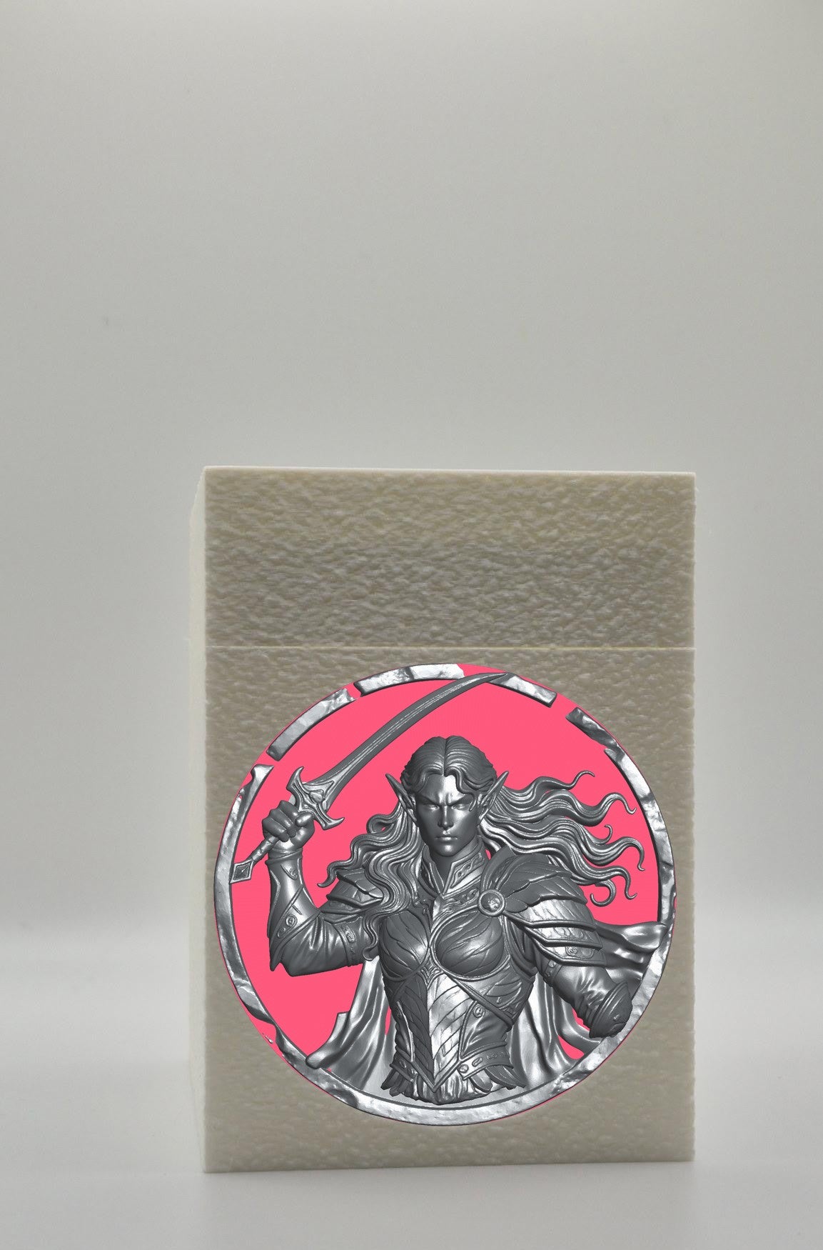 Elvish Warrior Card Box — White