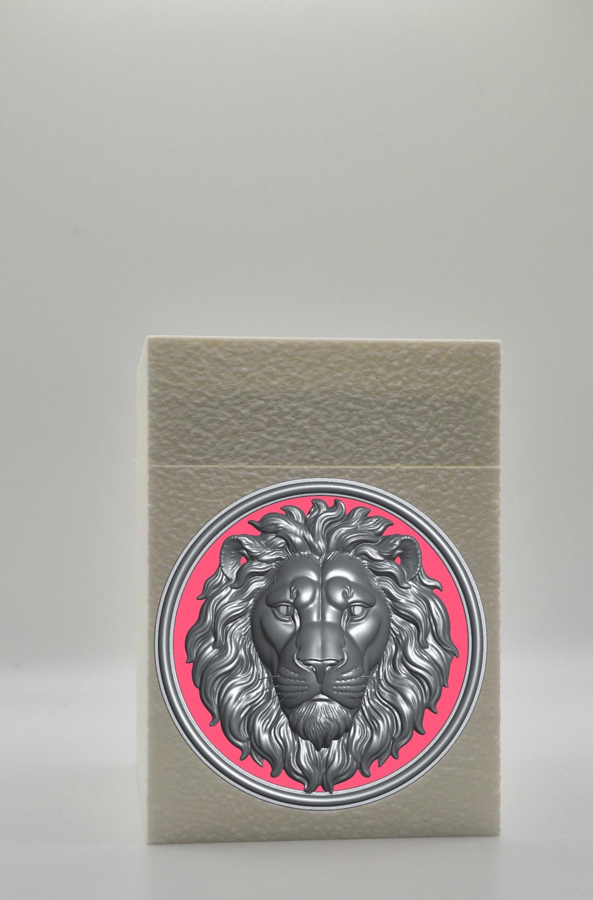 Lion Card Box — White