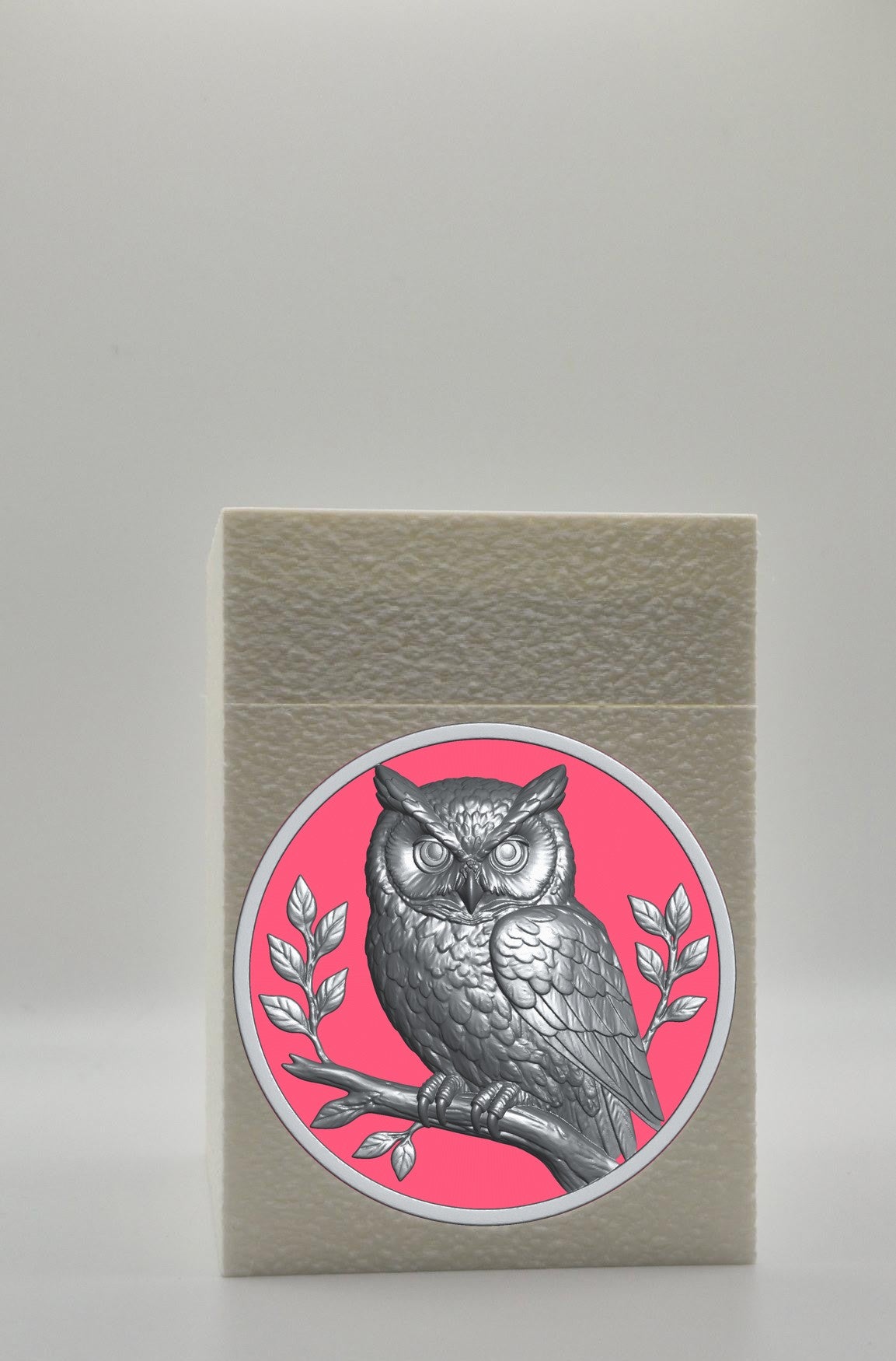 Owl Card Box — White