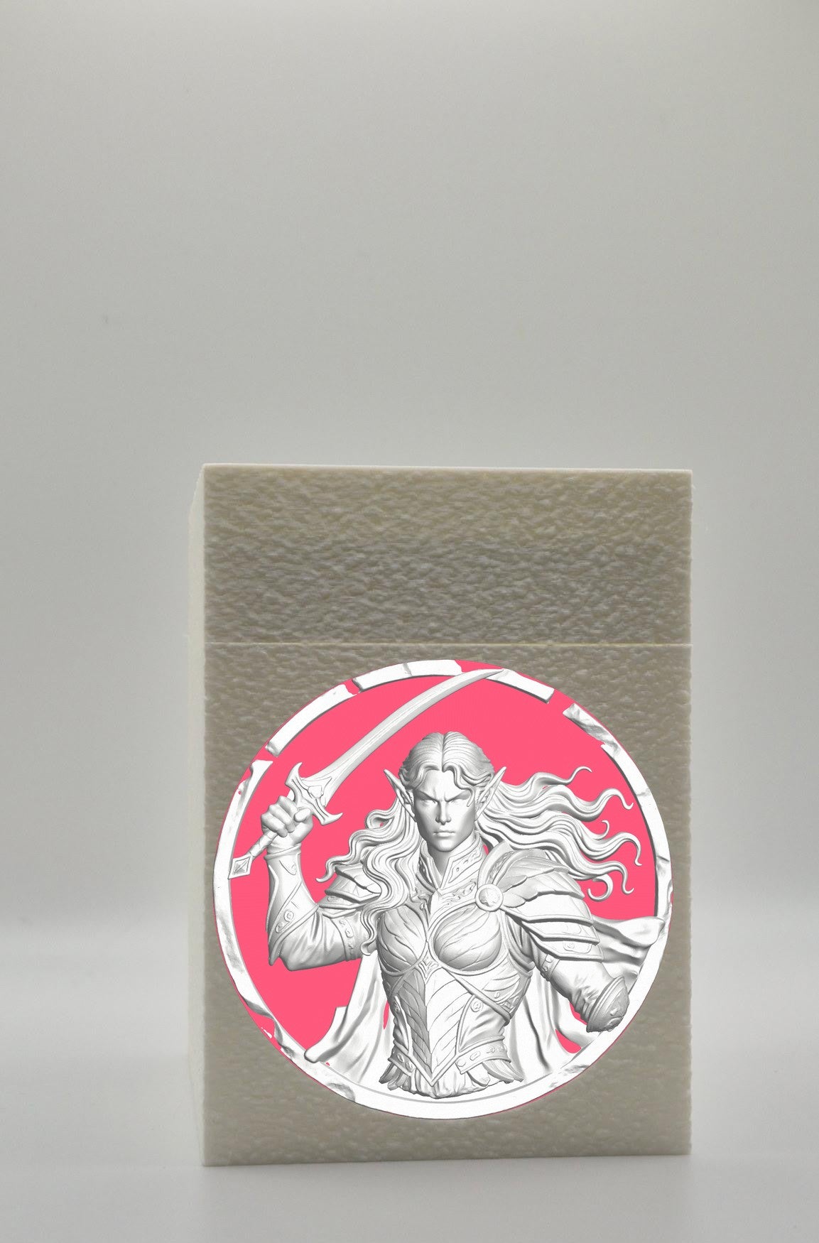 Elvish Warrior Card Box — White
