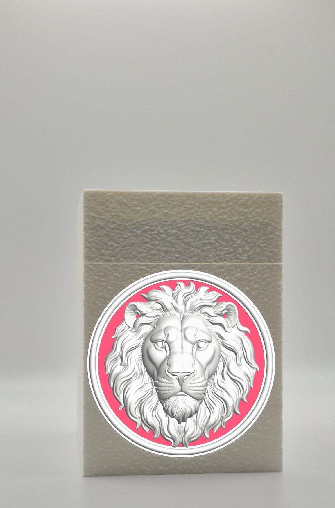 Lion Card Box — White