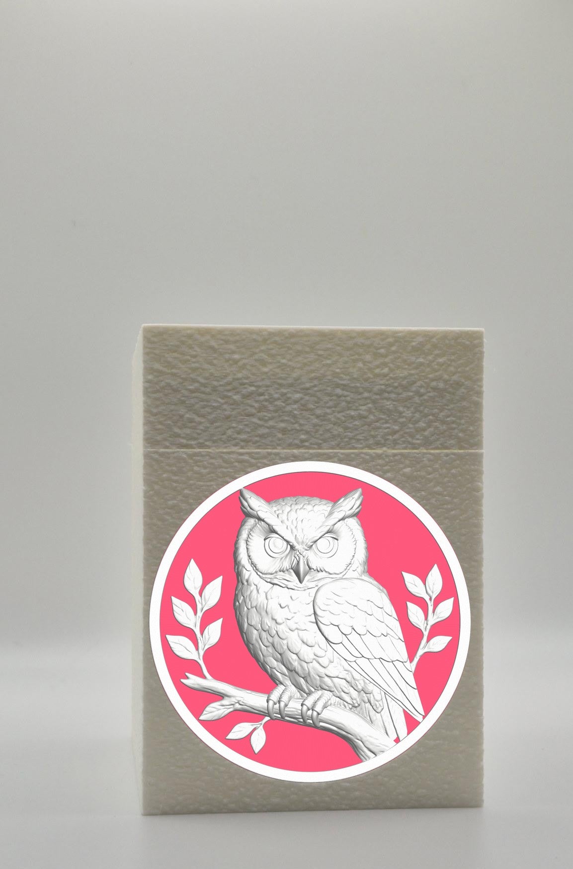 Owl Card Box — White