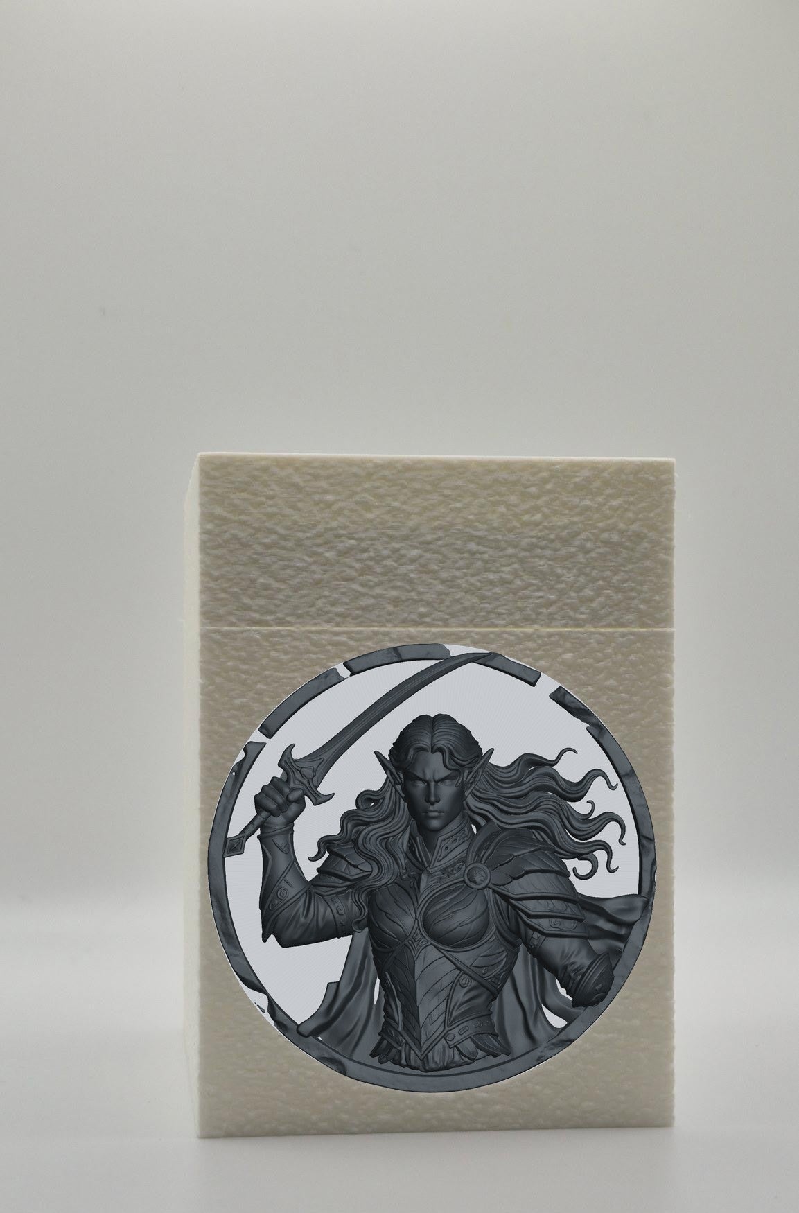 Elvish Warrior Card Box — White