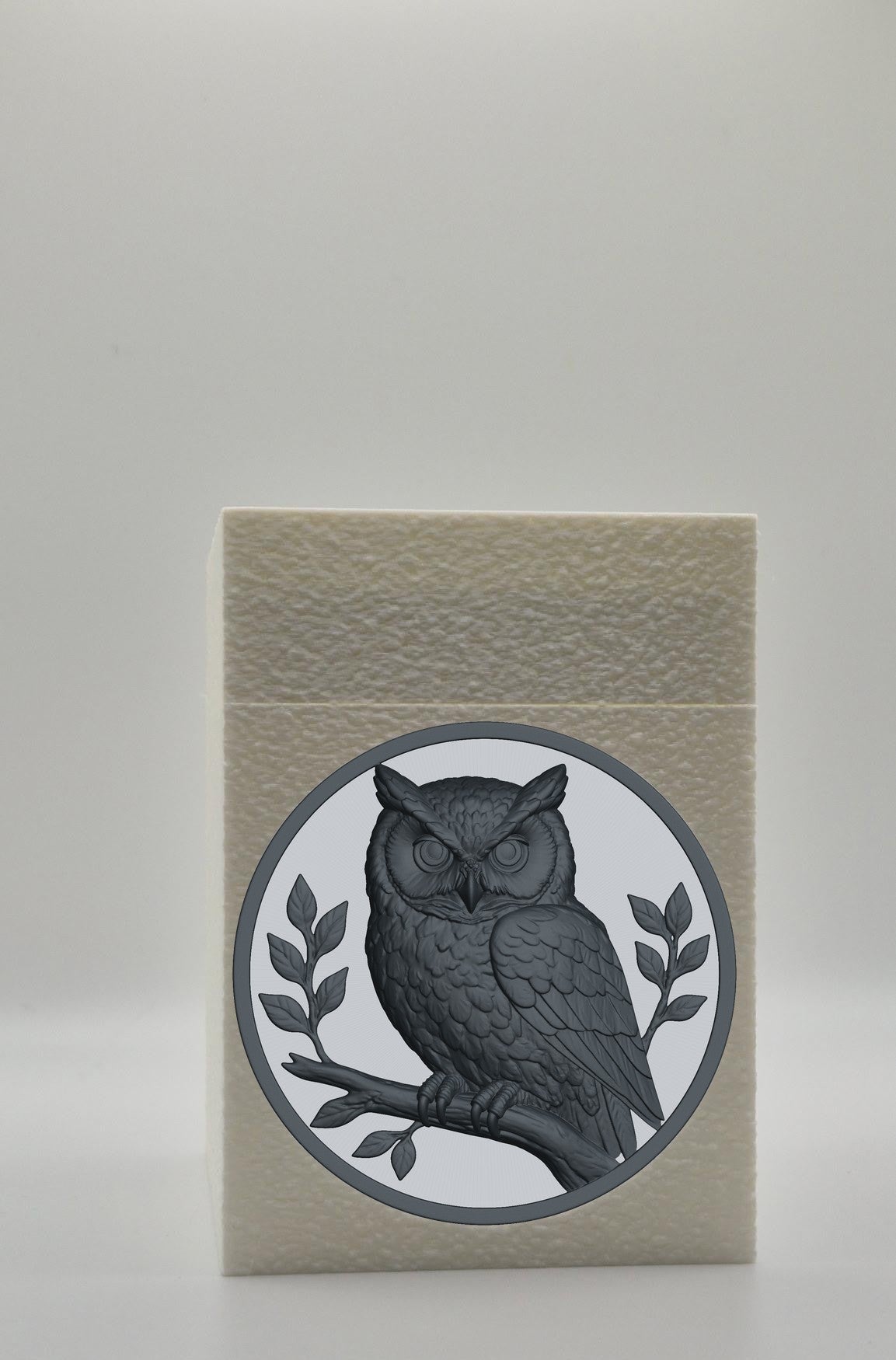 Owl Card Box — White