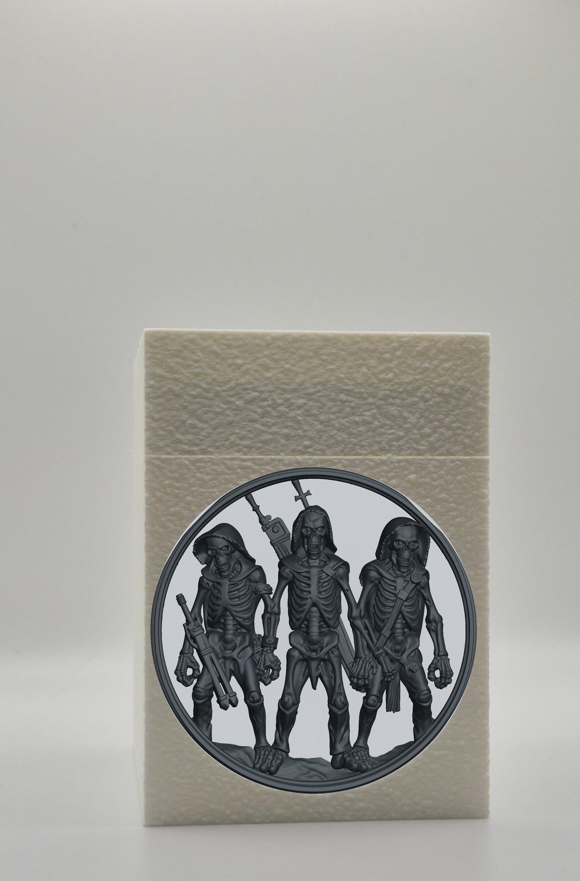 Skeleton Army Card Box — White