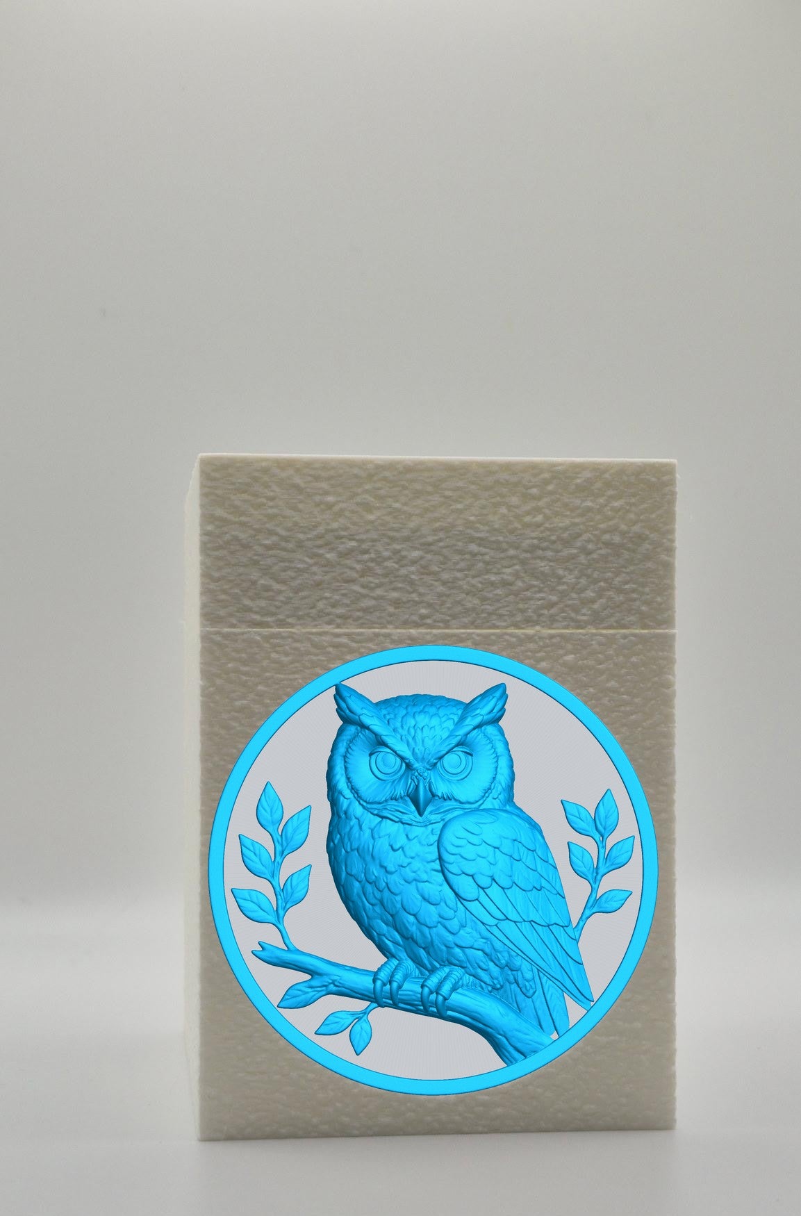 Owl Card Box — White