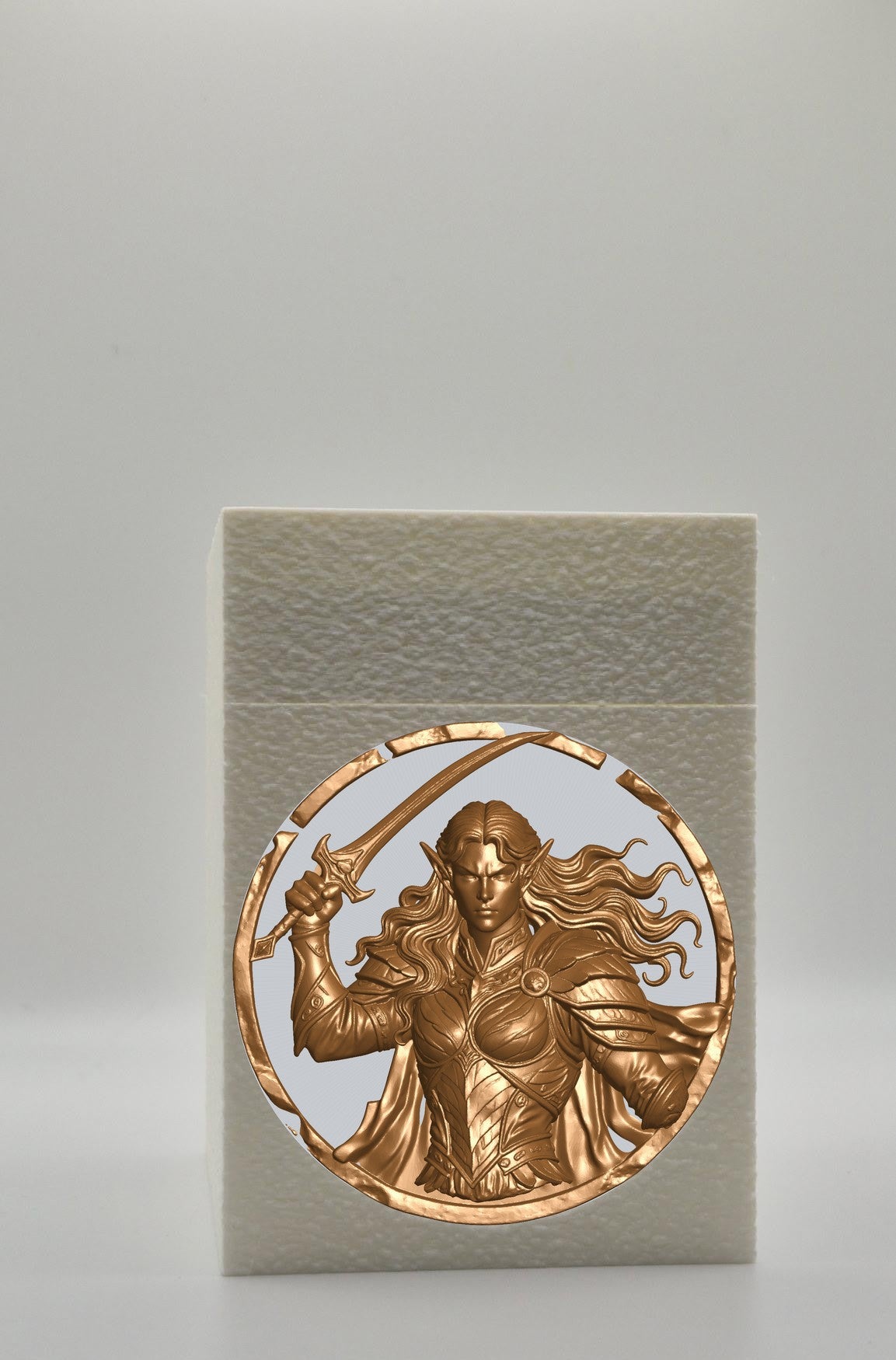 Elvish Warrior Card Box — White