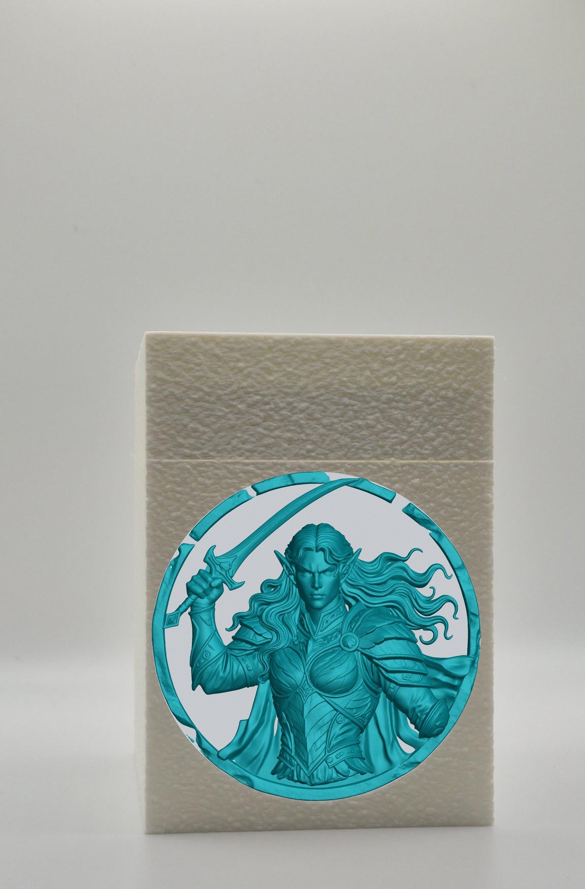 Elvish Warrior Card Box — White