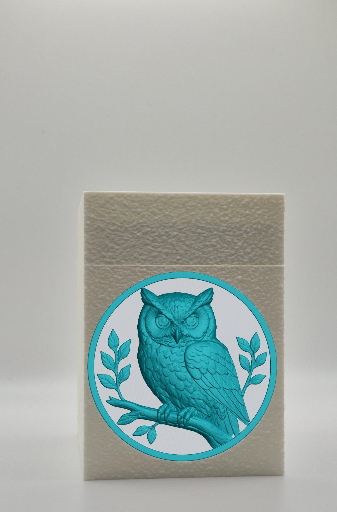 Owl Card Box — White
