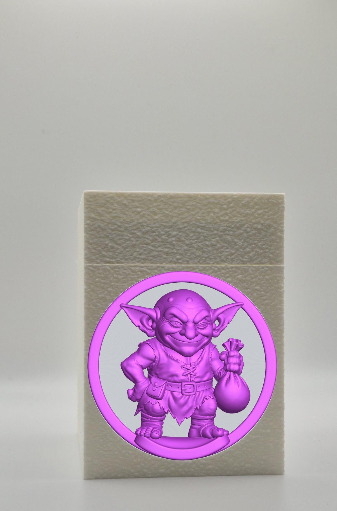 Greedy Goblin Card Box — White