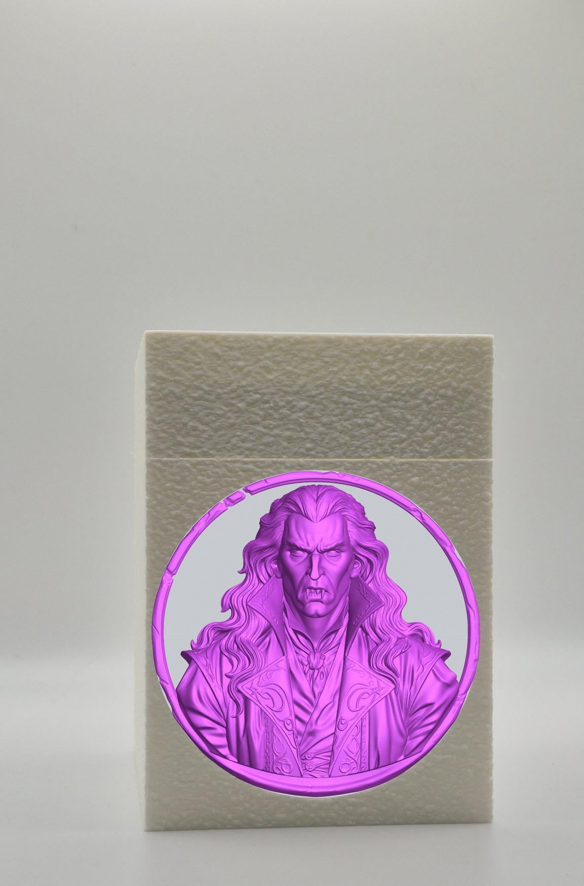 Gothic Vampire Card Box — White