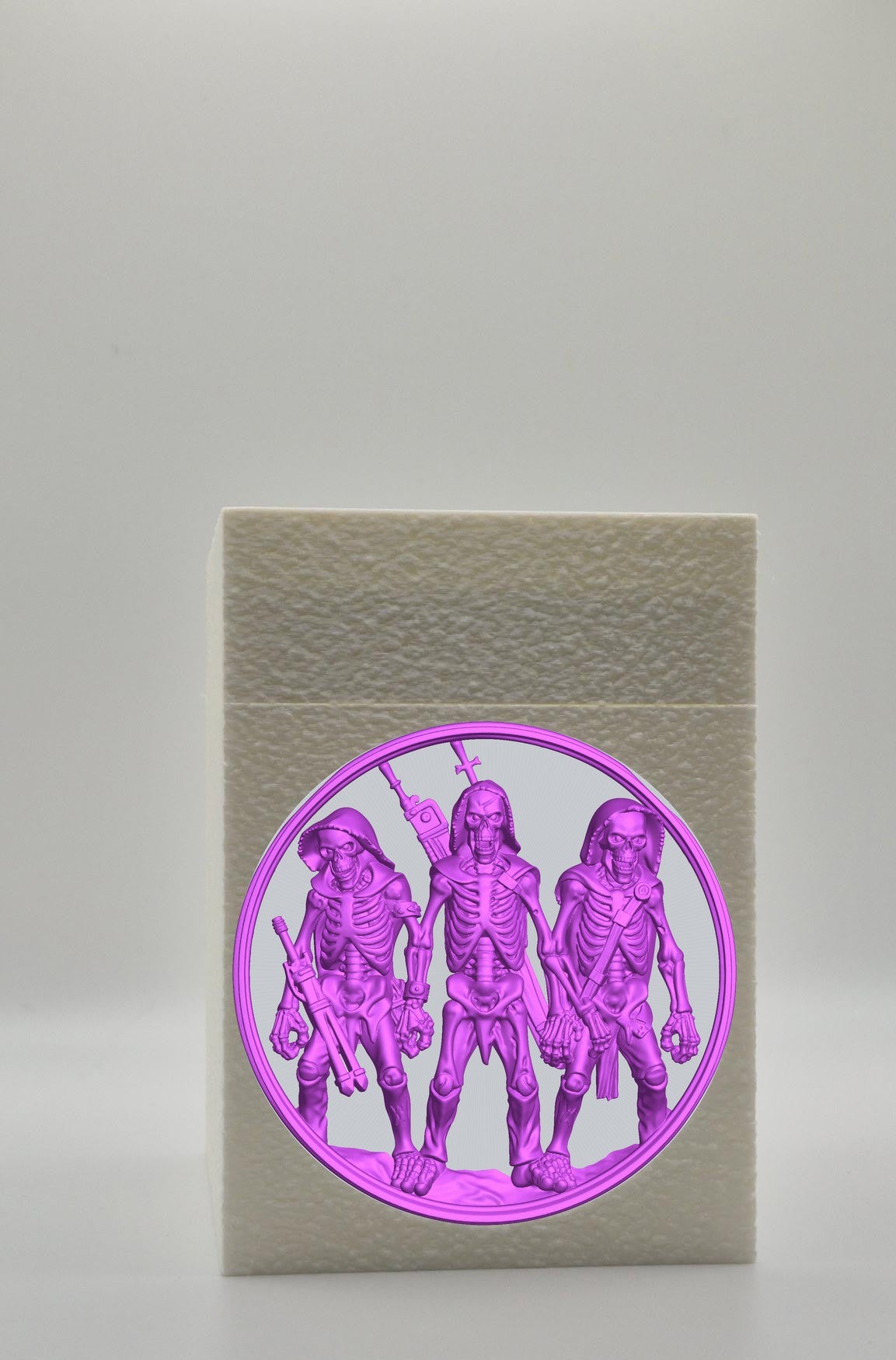 Skeleton Army Card Box — White