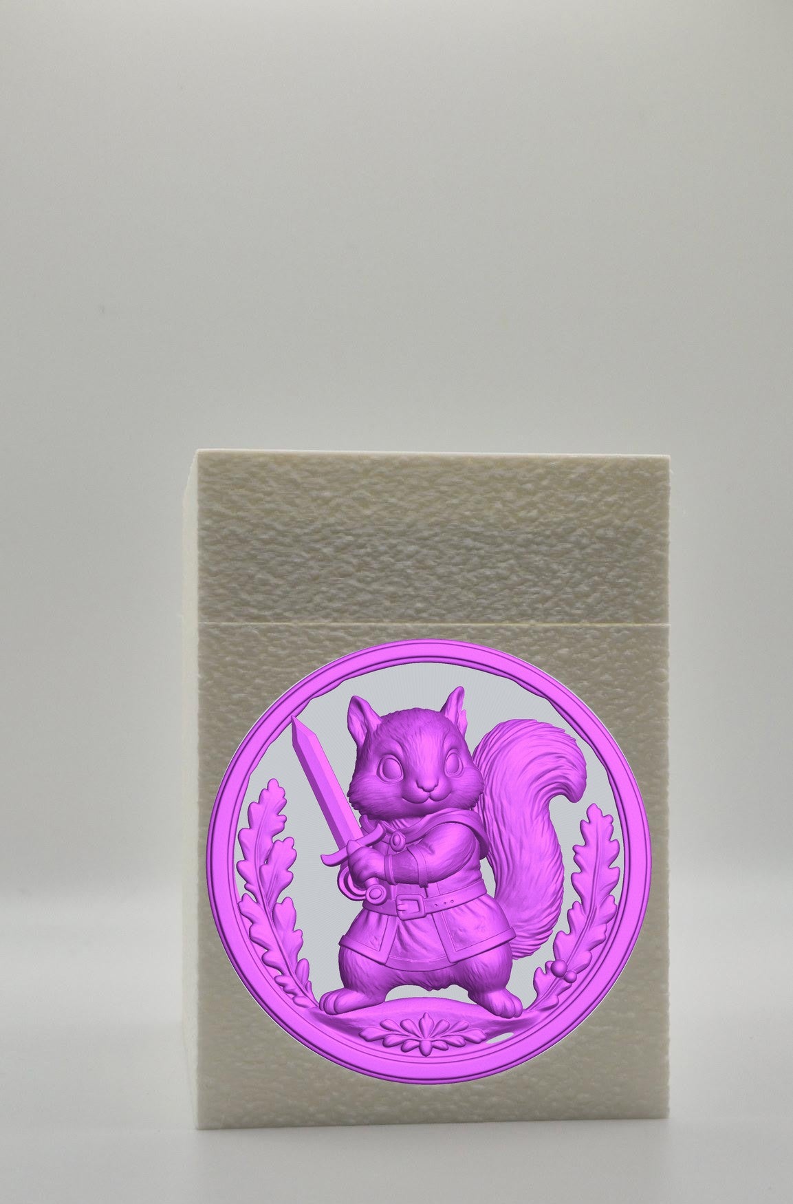 Squirrel Card Box — White