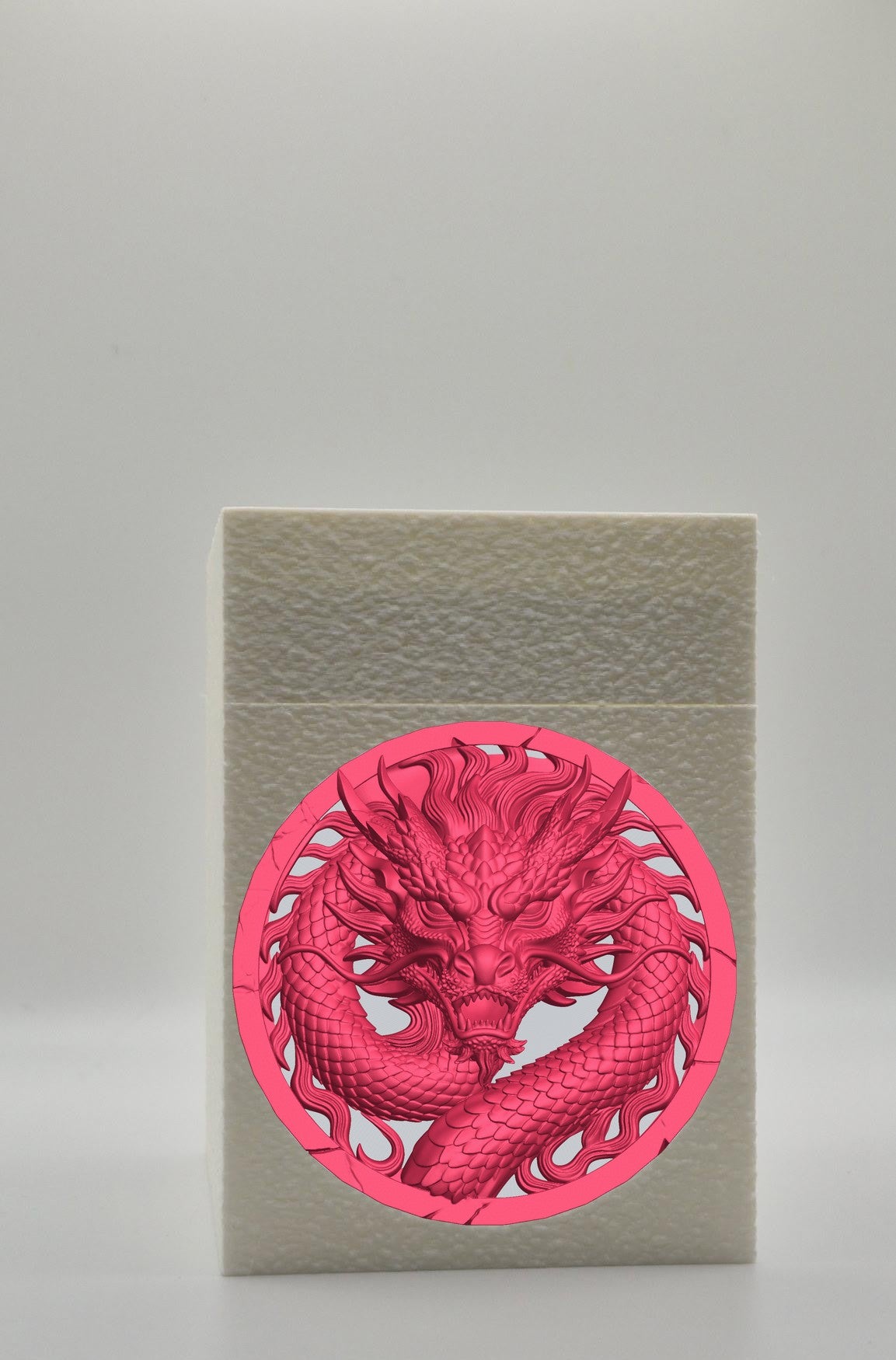Dragon Card Box — White