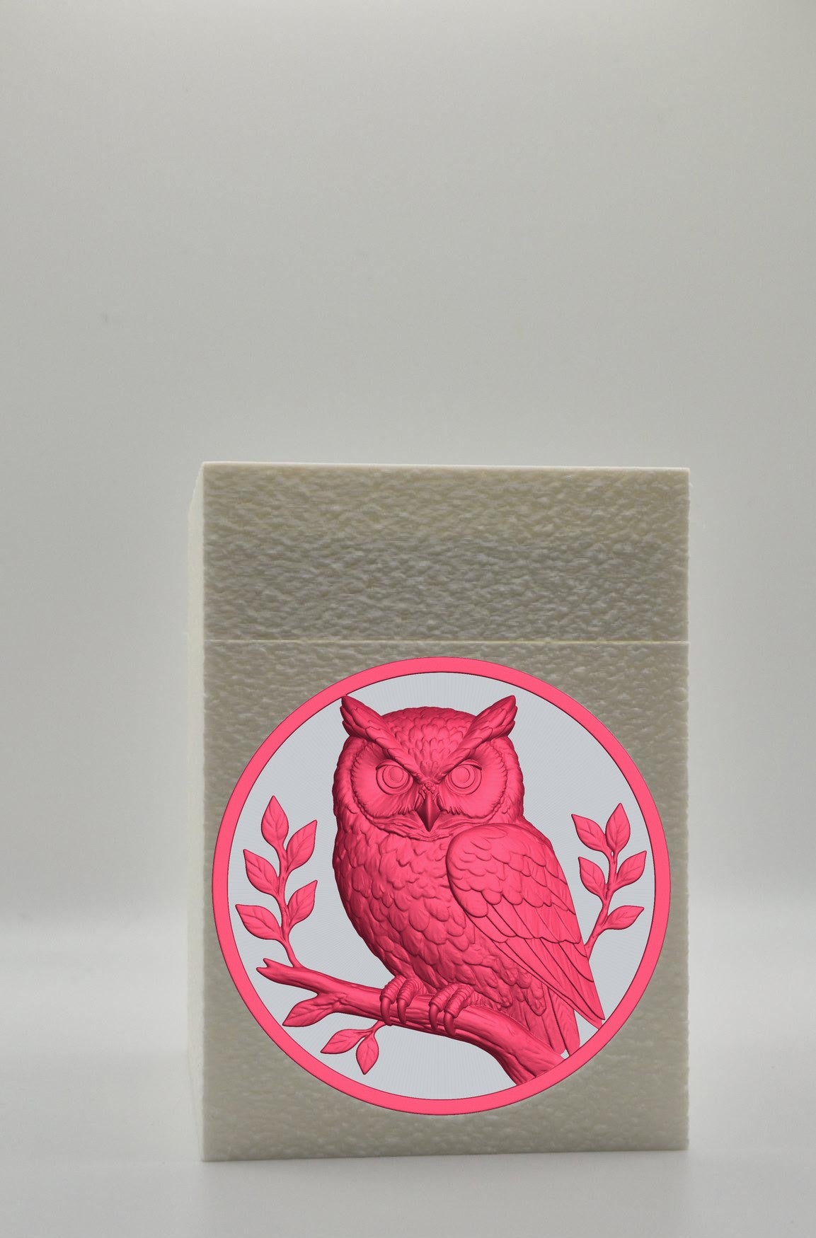 Owl Card Box — White