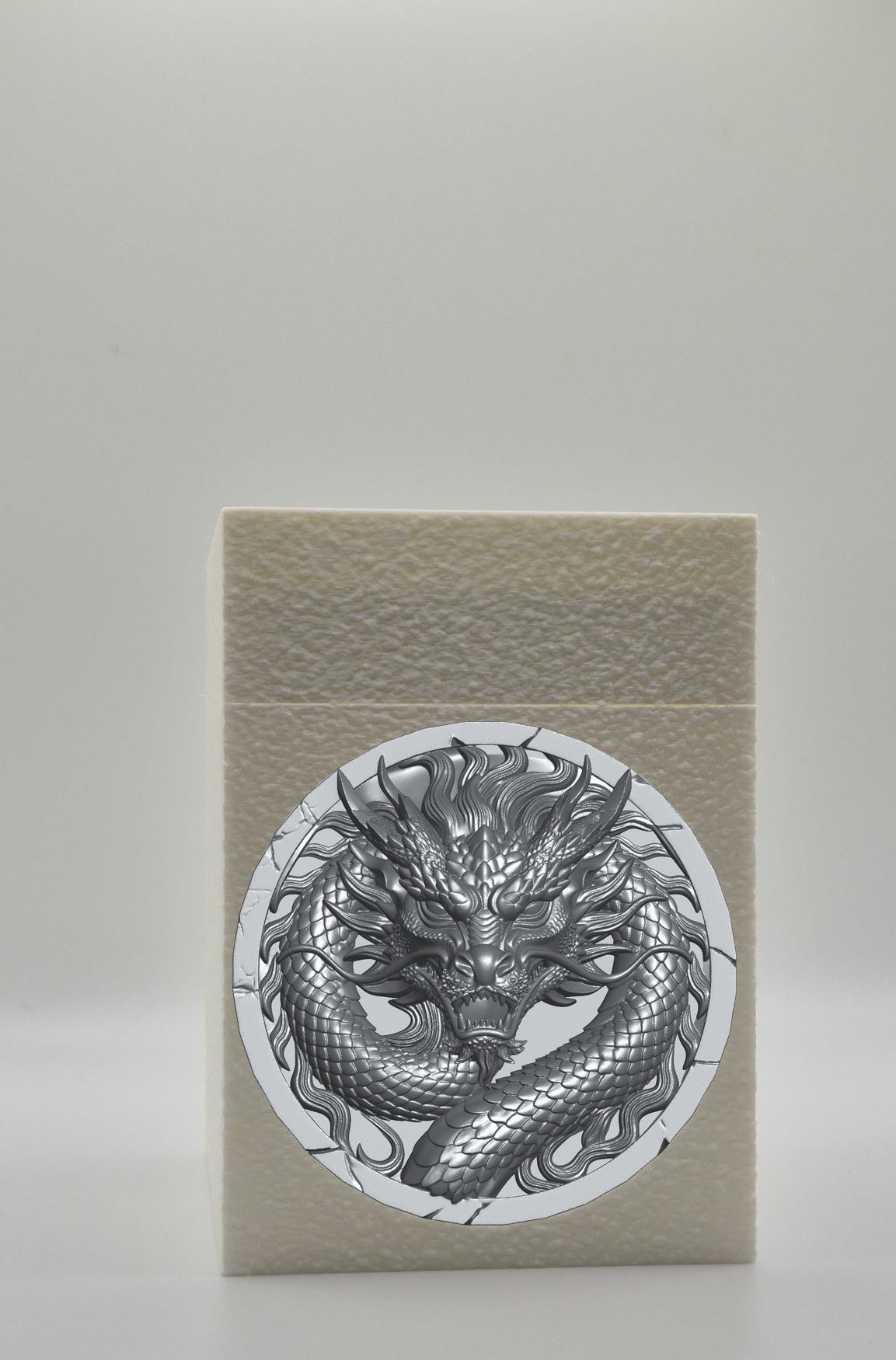 Dragon Card Box — White