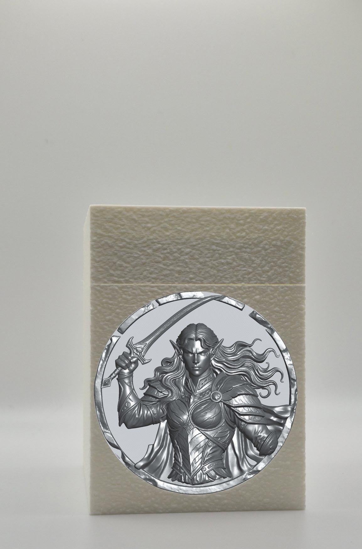 Elvish Warrior Card Box — White