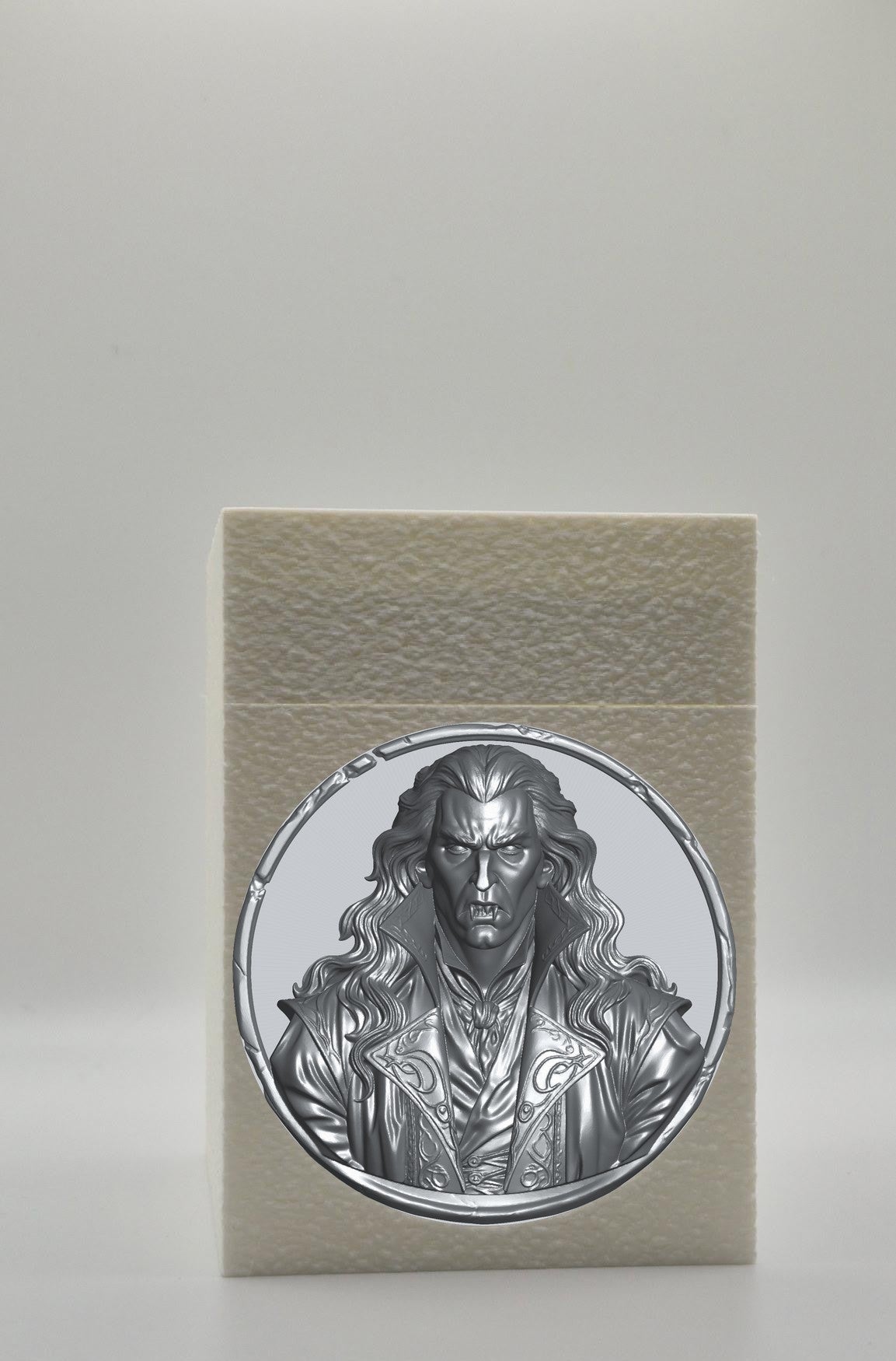 Gothic Vampire Card Box — White