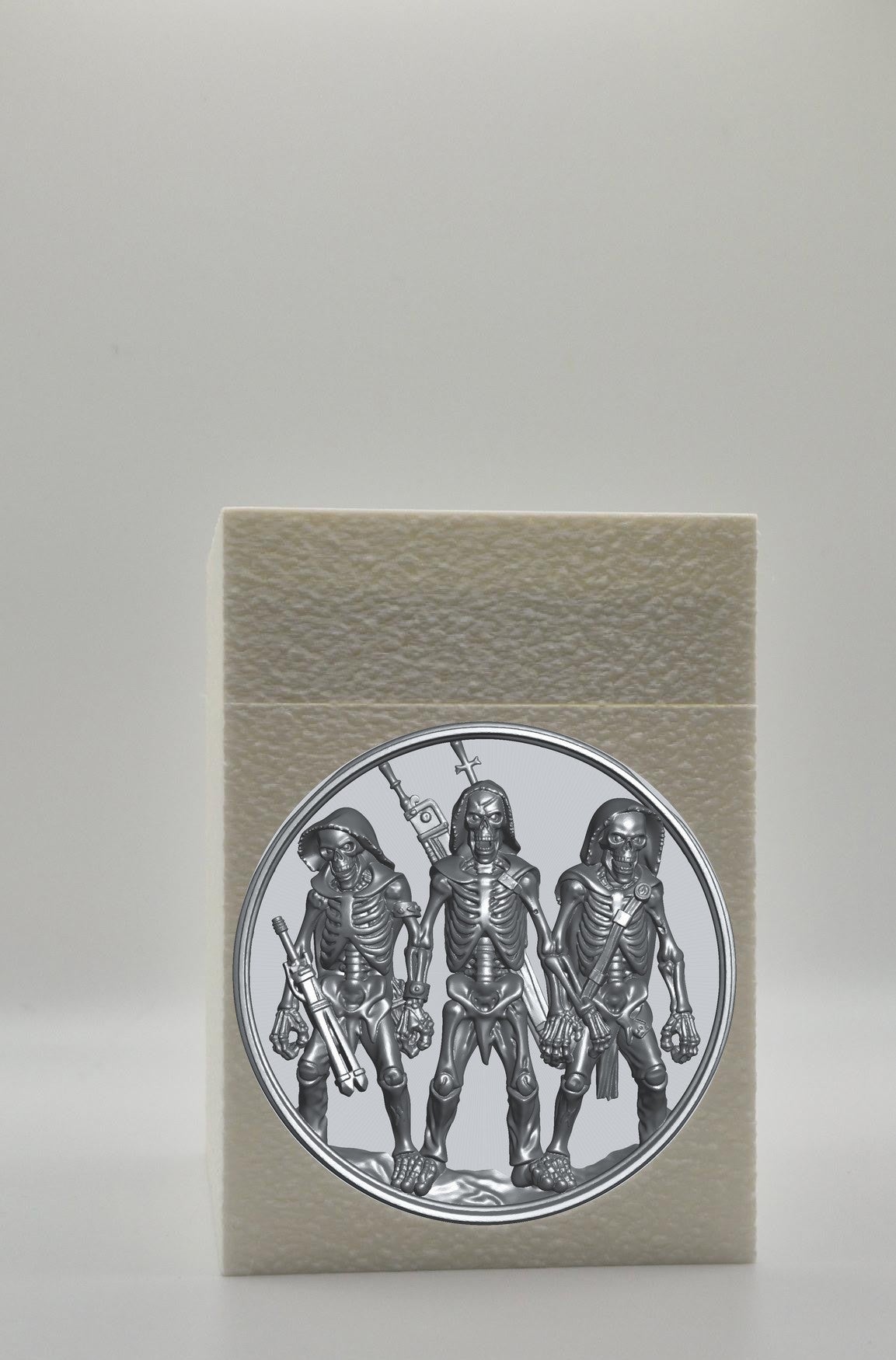 Skeleton Army Card Box — White
