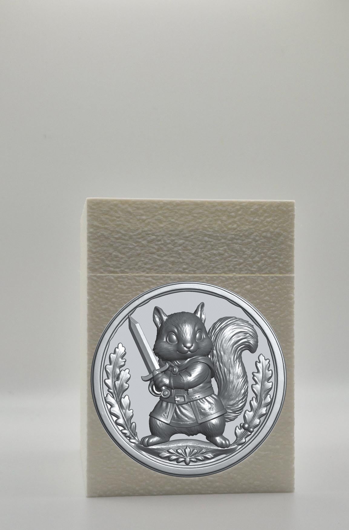 Squirrel Card Box — White
