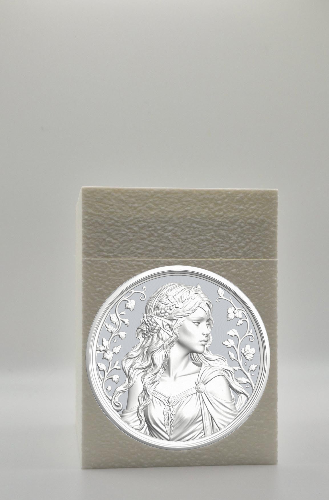 Elf Maiden Card Box — White