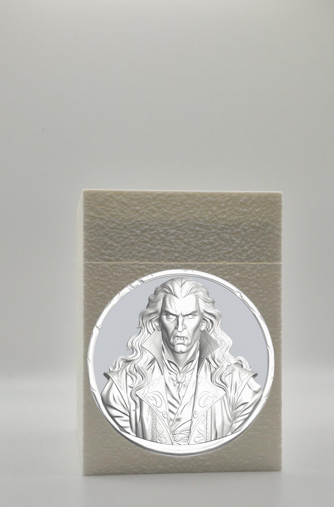 Gothic Vampire Card Box — White