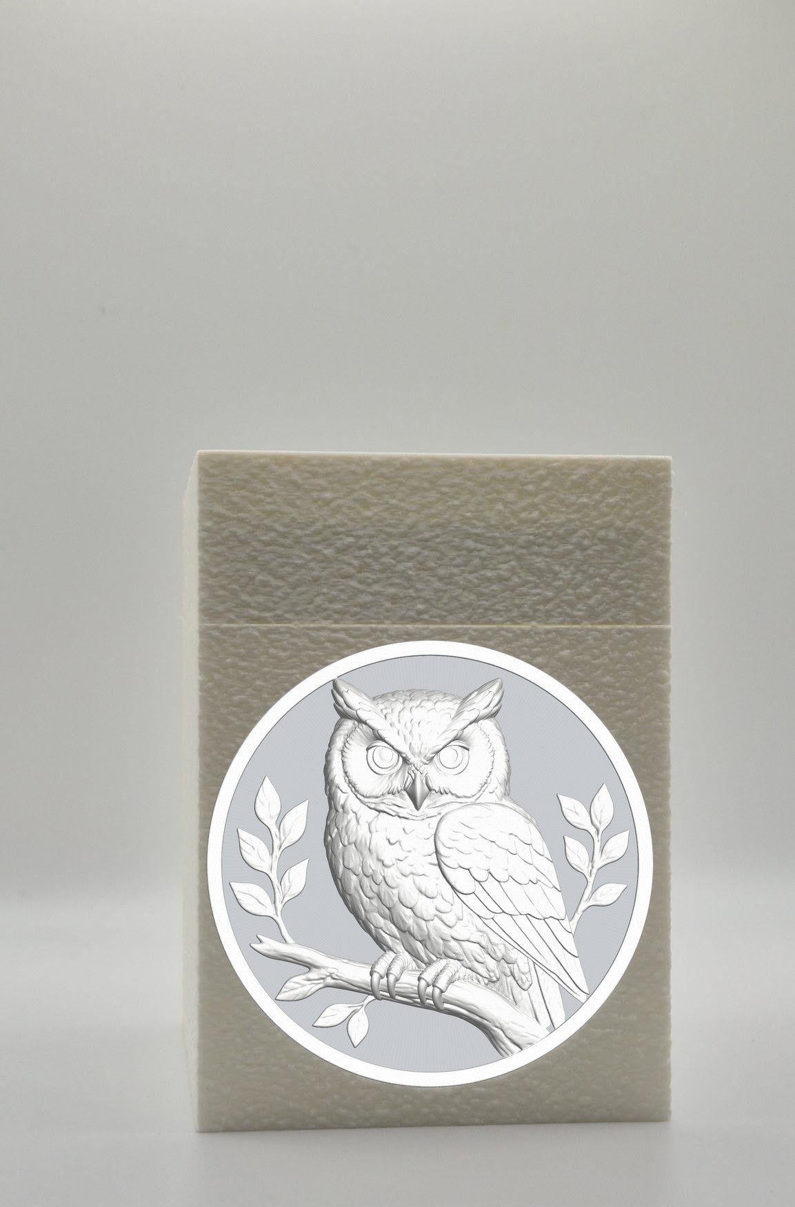 Owl Card Box — White